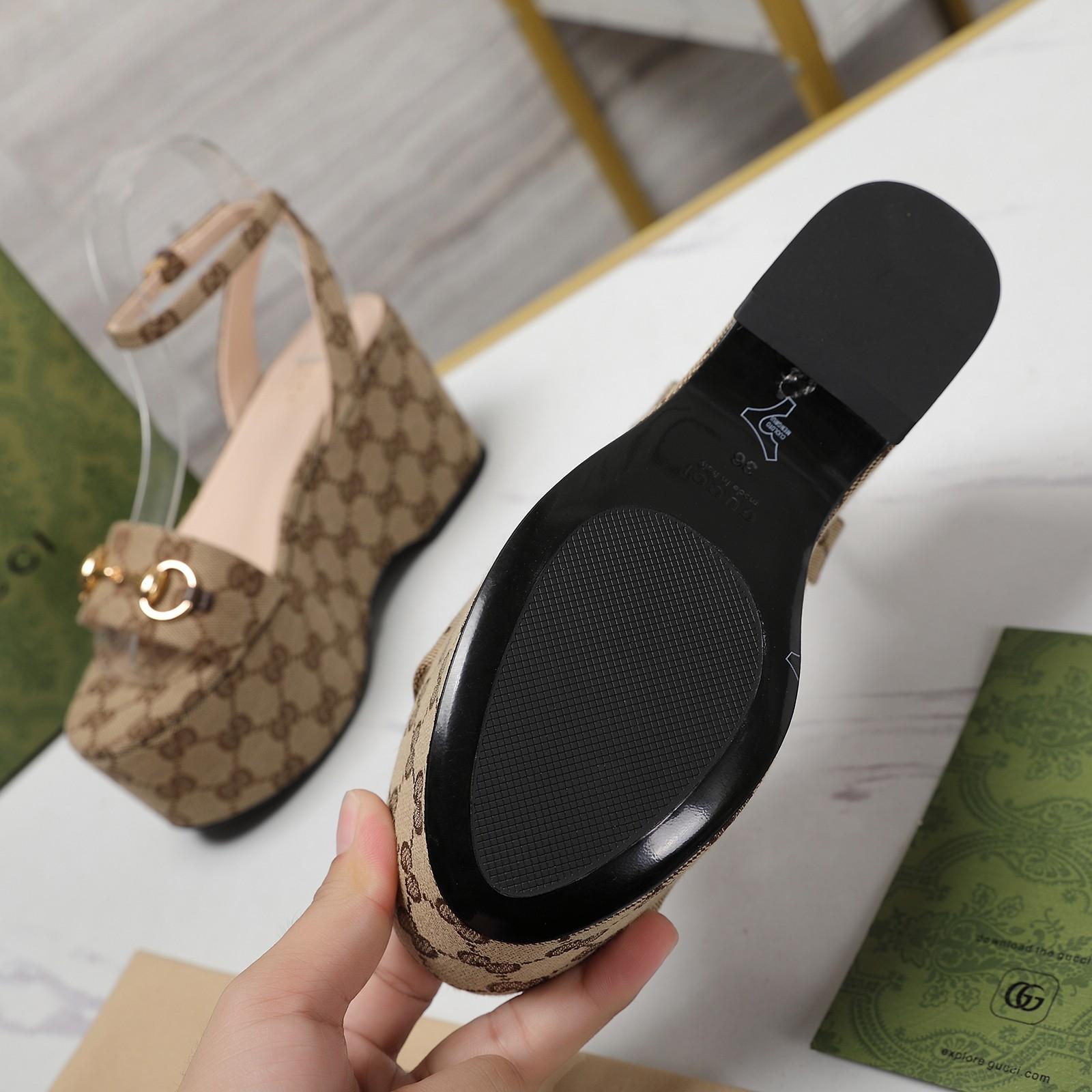 Gucci Women's Horsebit flatform Sandal - DesignerGu