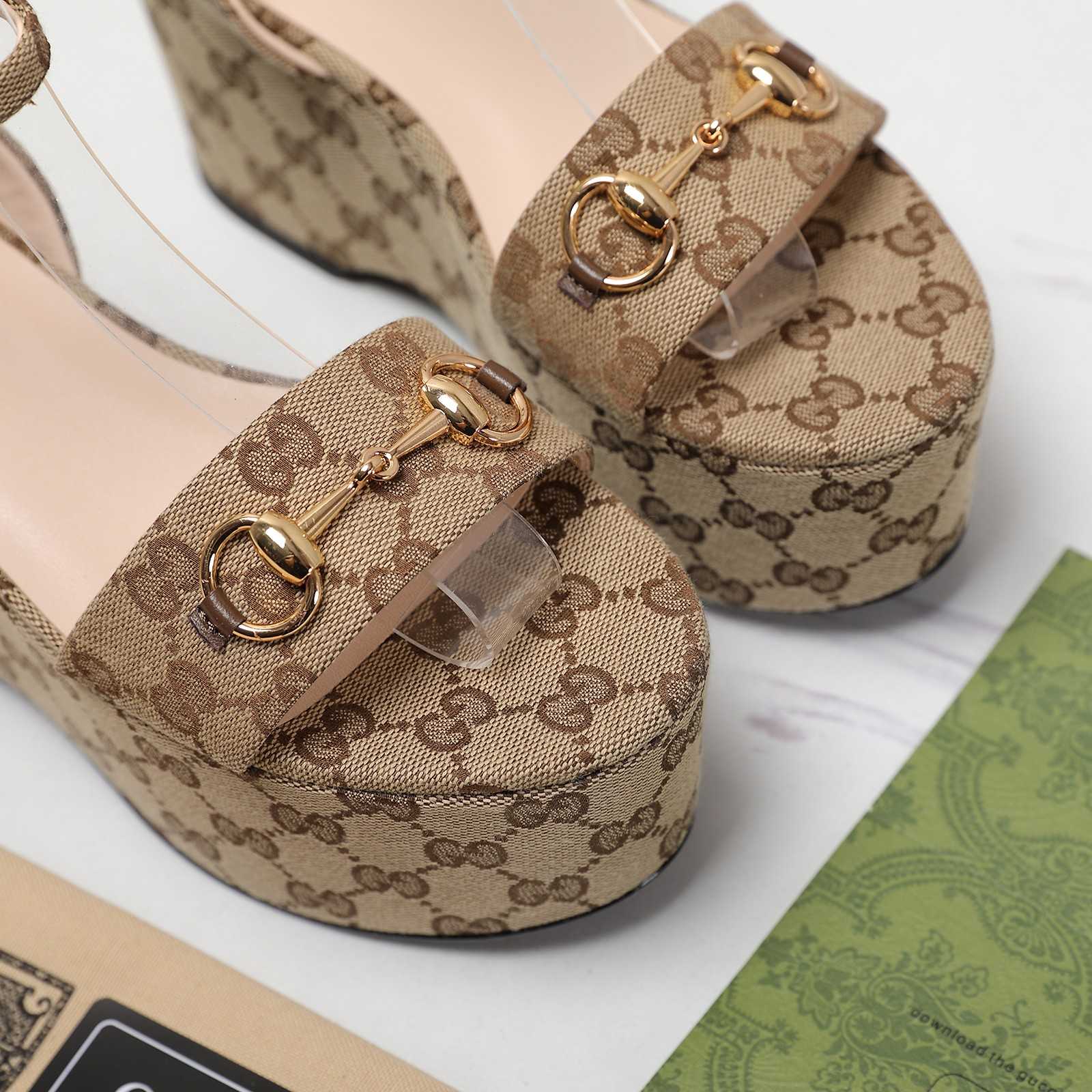 Gucci Women's Horsebit flatform Sandal - DesignerGu