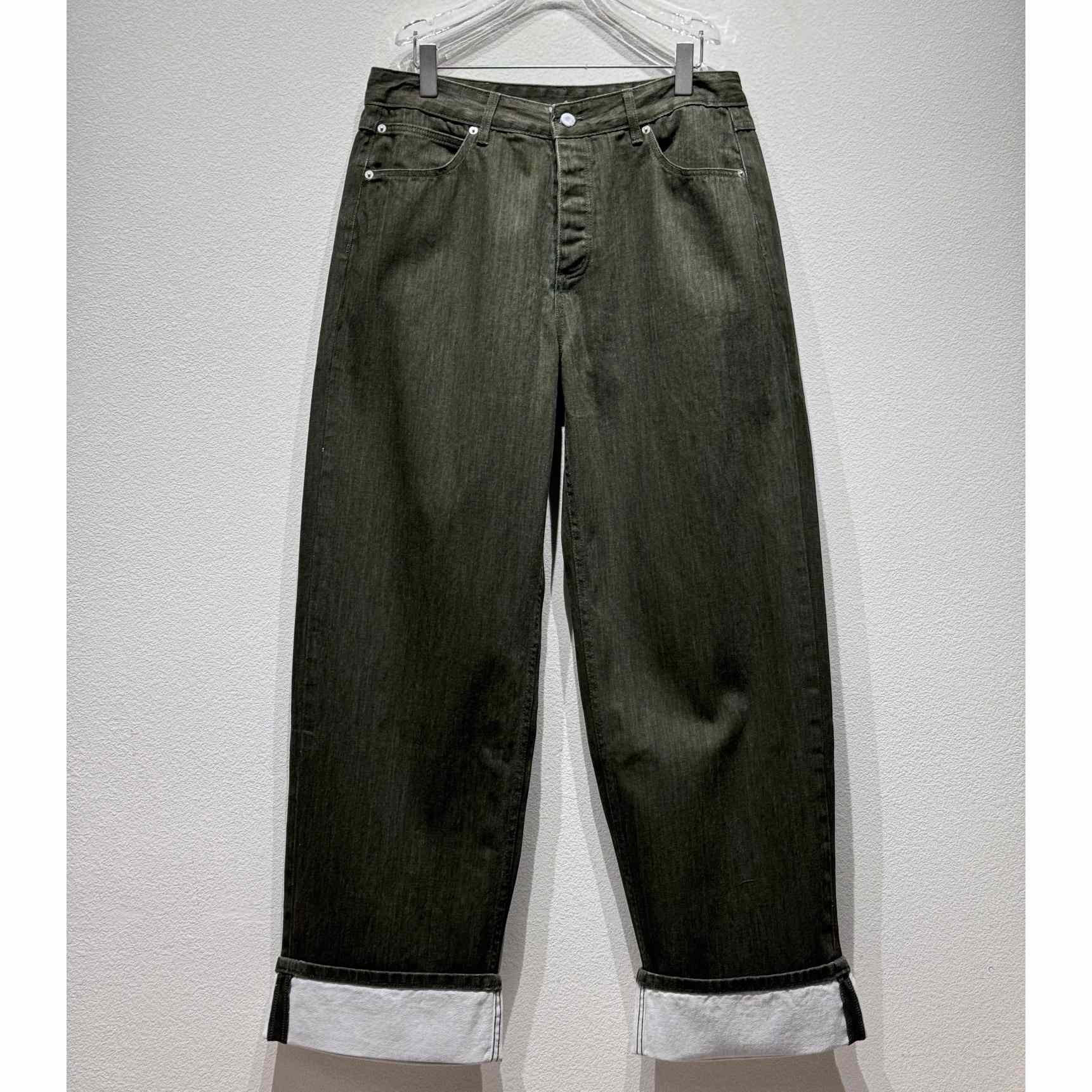Bottega Veneta Turned Up Hem Wide-Leg Jeans - DesignerGu