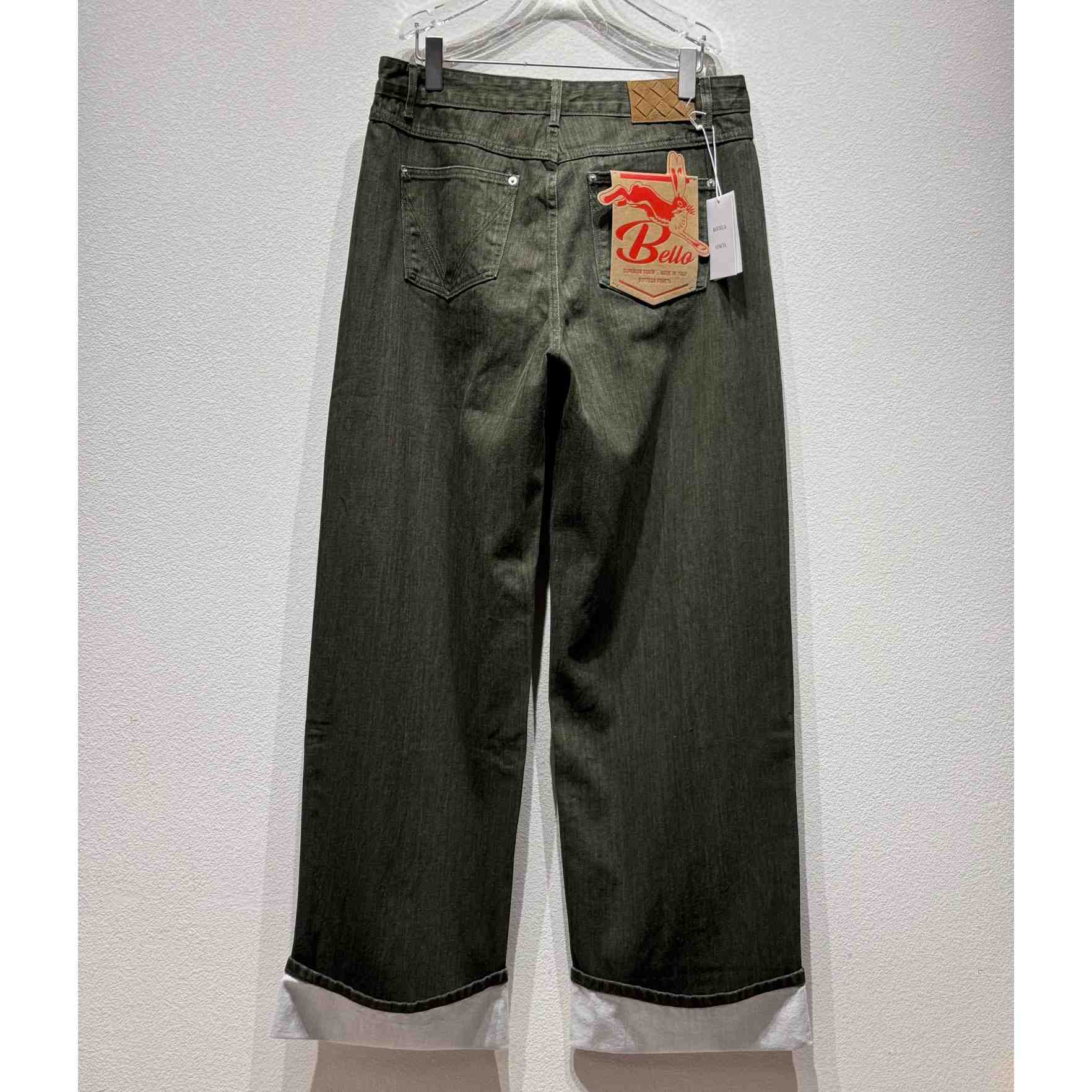 Bottega Veneta Turned Up Hem Wide-Leg Jeans - DesignerGu