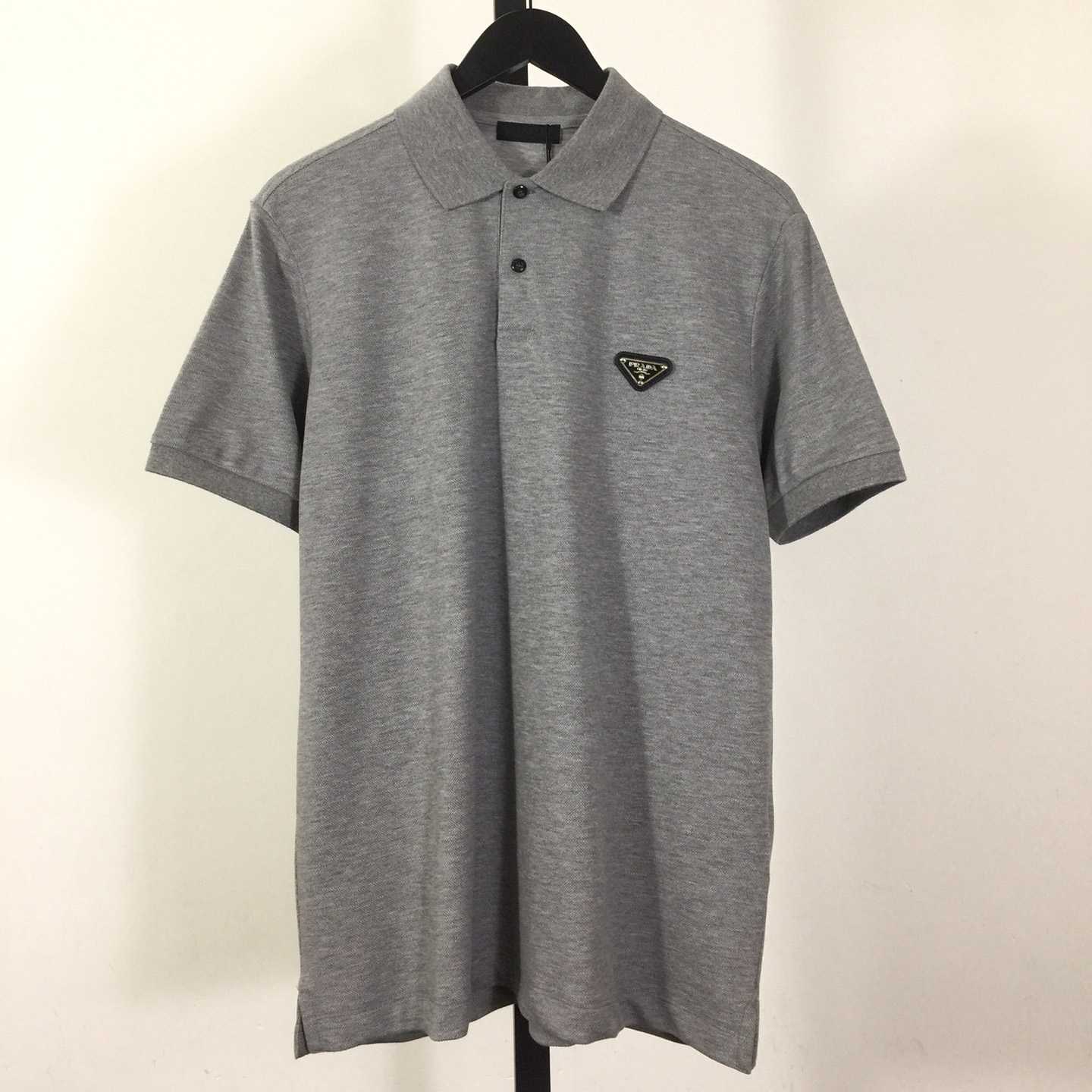 Prada Logo Cotton Polo Shirt - DesignerGu
