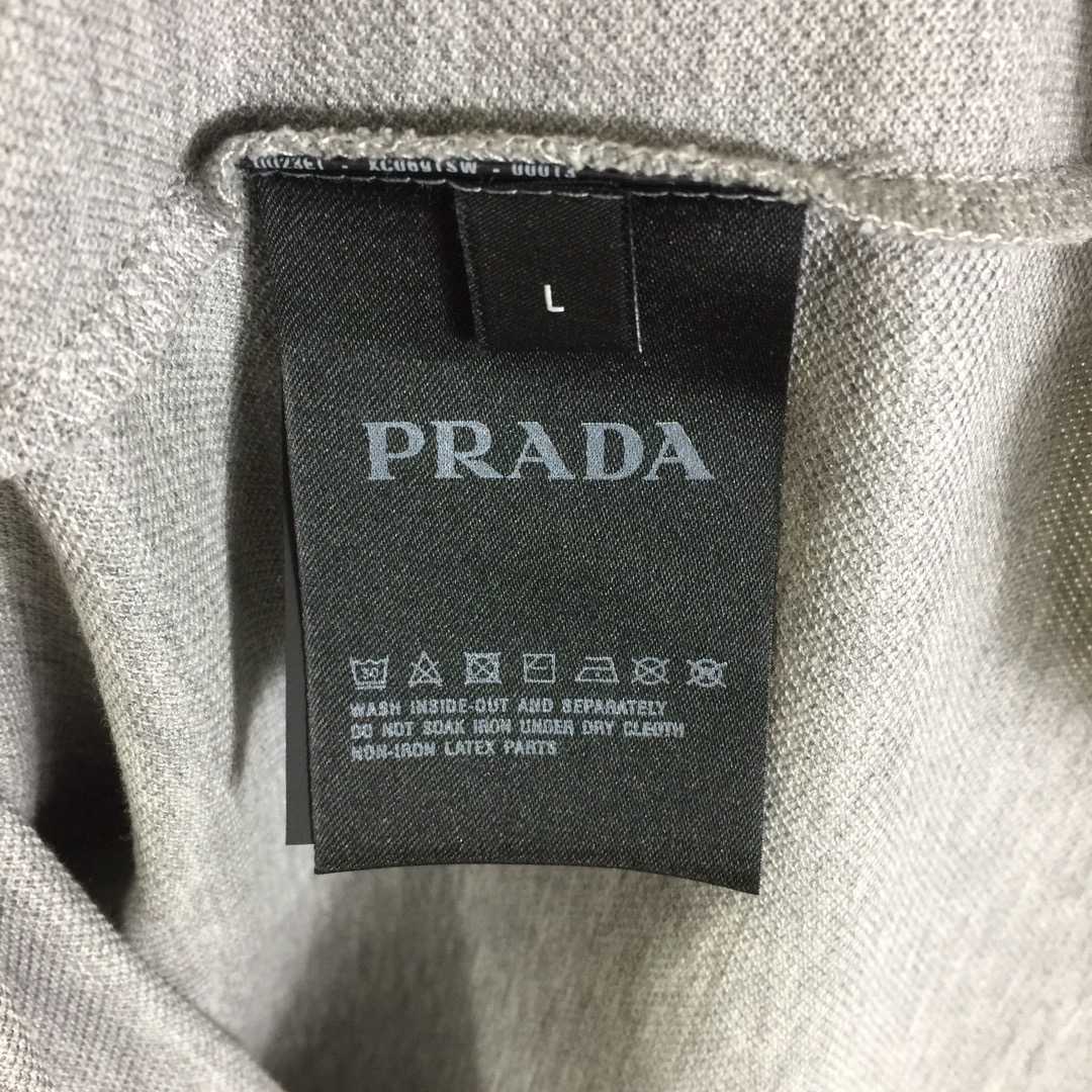 Prada Logo Cotton Polo Shirt - DesignerGu