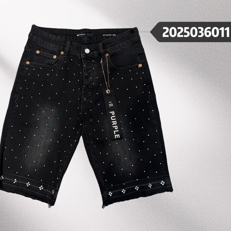 Purple-Brand Denim Shorts    6011 - DesignerGu
