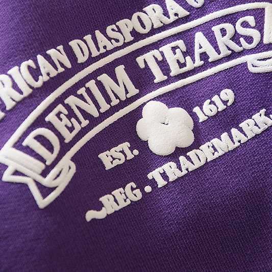Denim Tears ADG Sweatpants Washed Purple - DesignerGu
