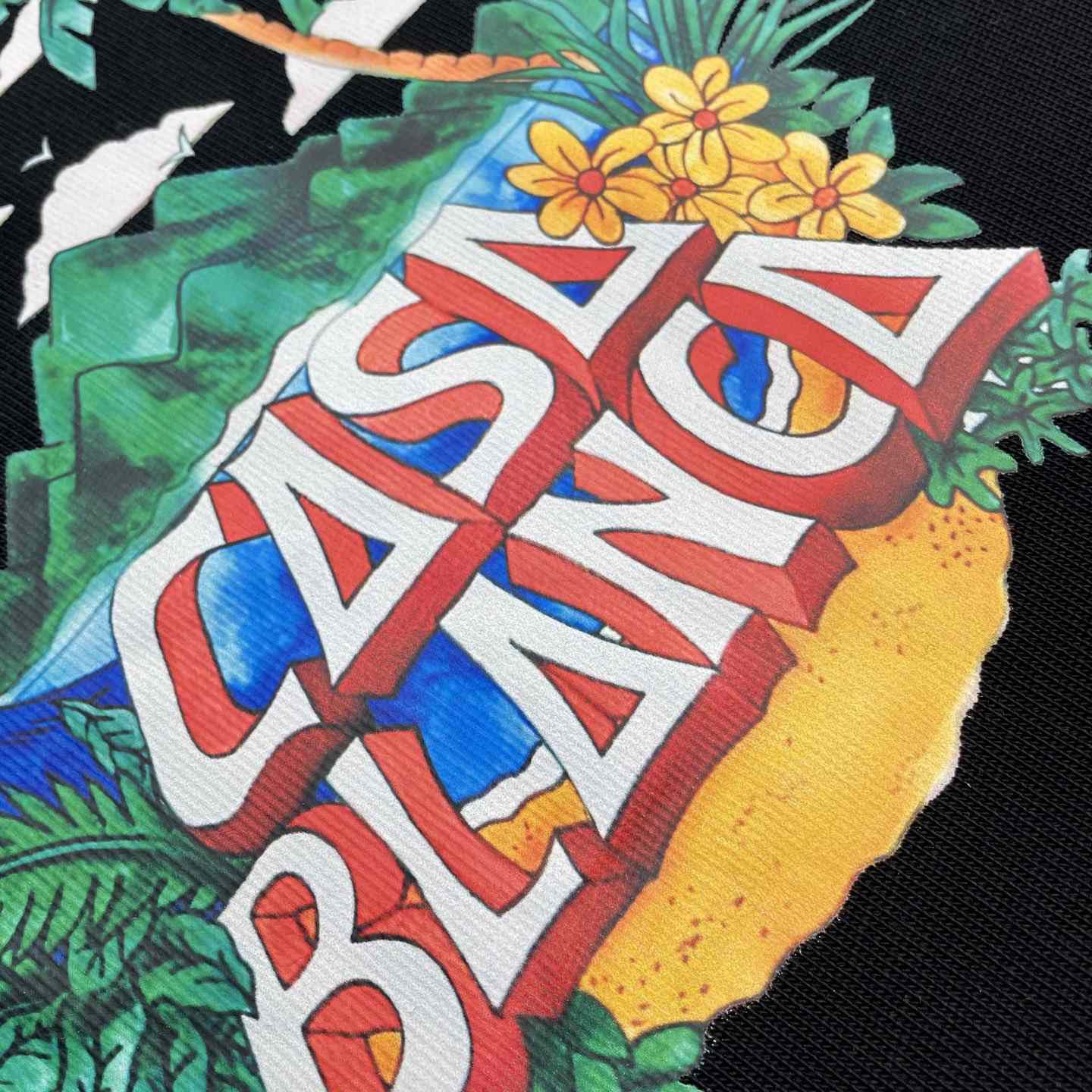 Casablanca Black 'Casa' Beach Wave T-Shirt   C990 - DesignerGu