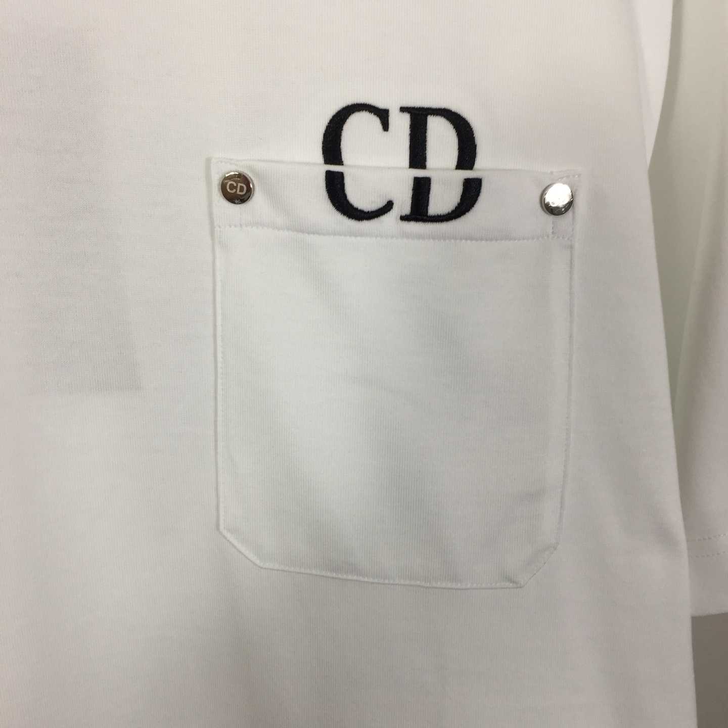 Dior Logo Cotton T-Shirt  - DesignerGu