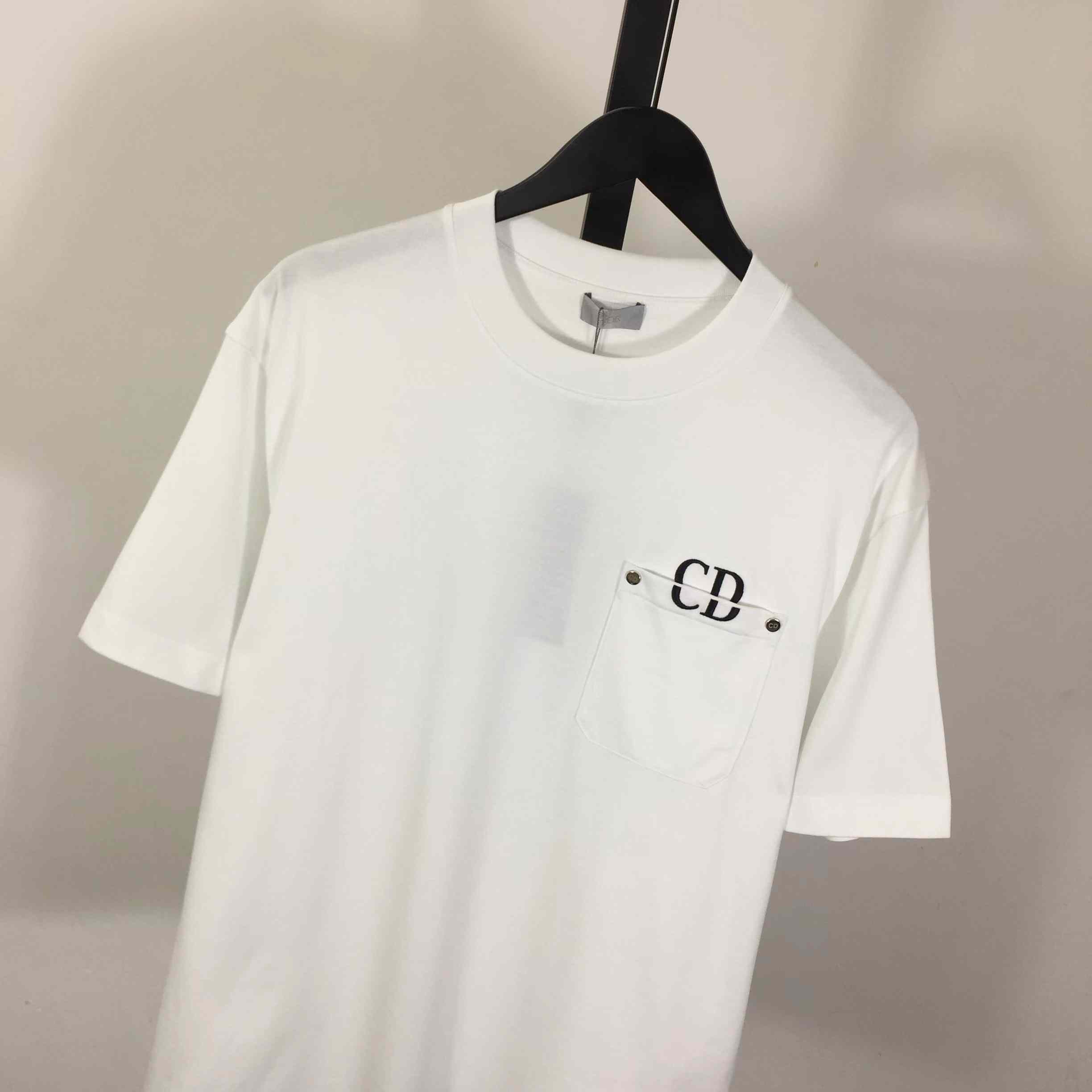 Dior Logo Cotton T-Shirt  - DesignerGu