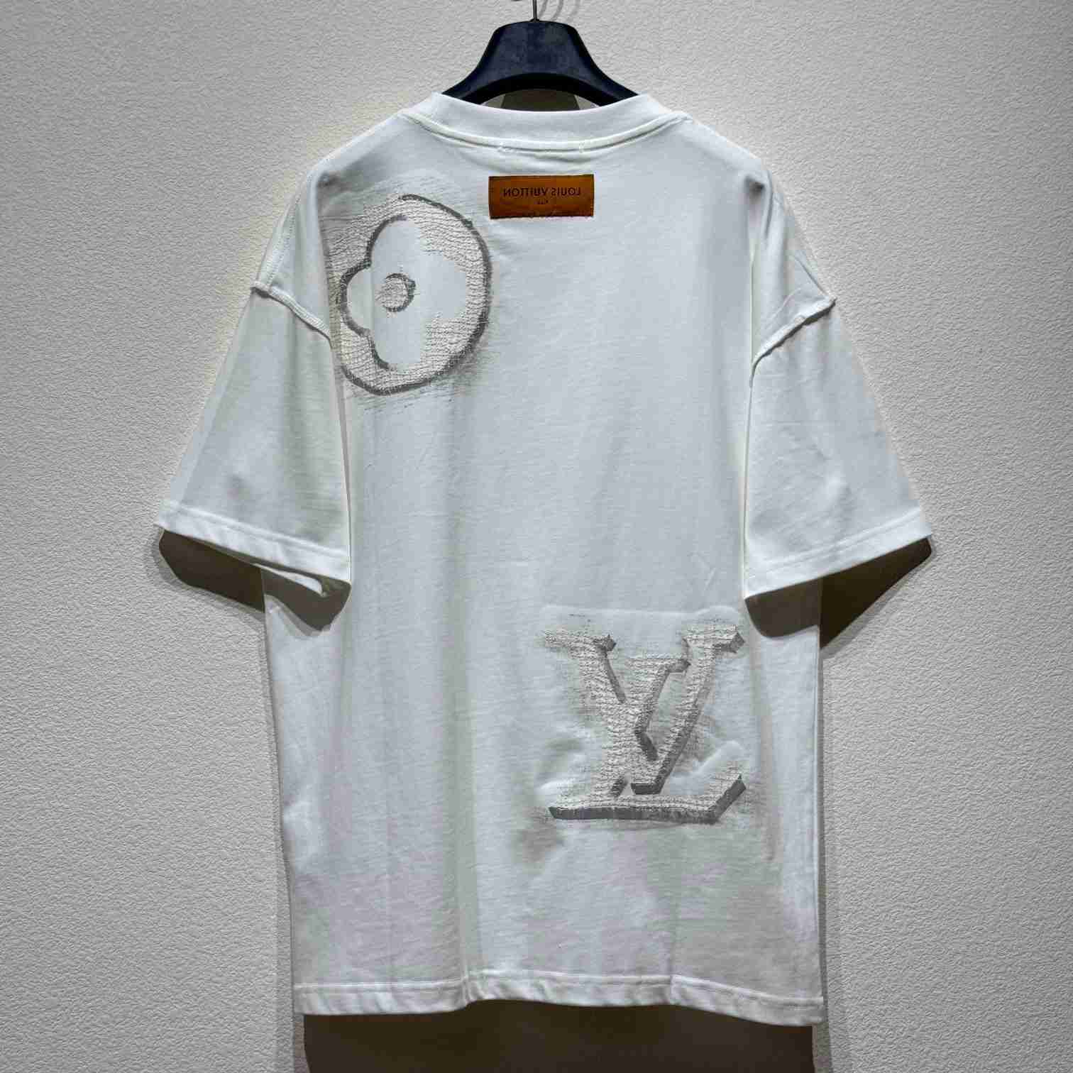 Louis Vuitton Short-Sleeved Cotton Crewneck    - DesignerGu
