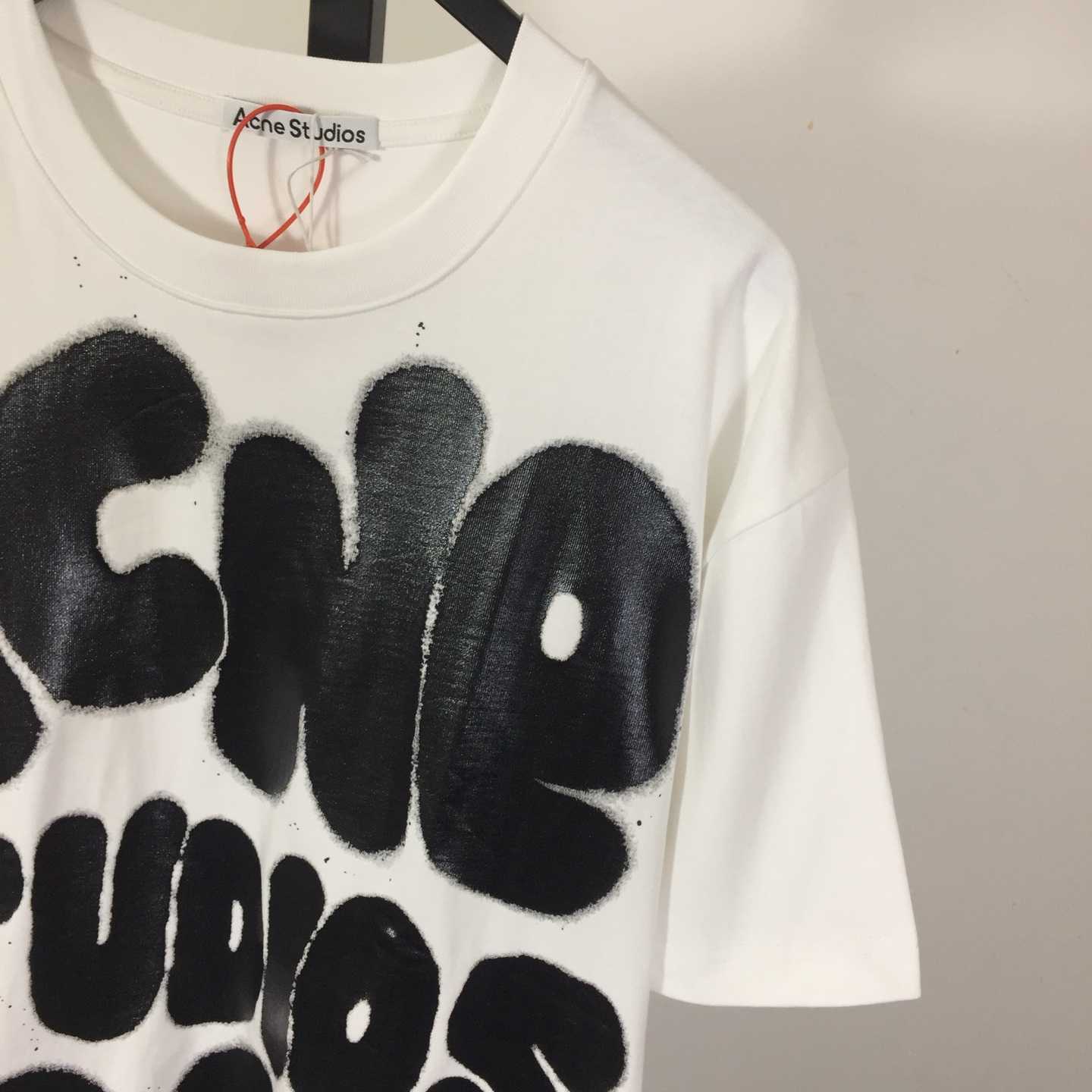 Acne Studios  T-shirt logo - Relaxed unisex fit - White - DesignerGu