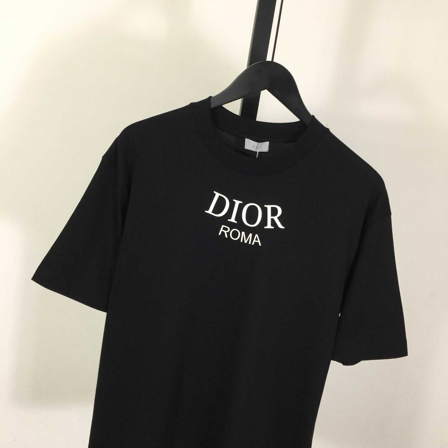 Dior Logo Cotton T-Shirt  - DesignerGu