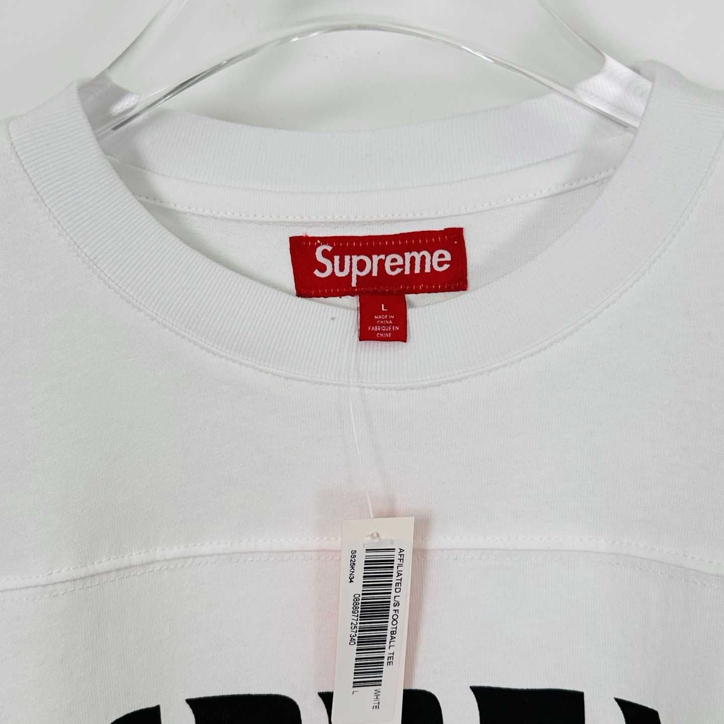 Supreme Affiliated L/S Football Top White - DesignerGu