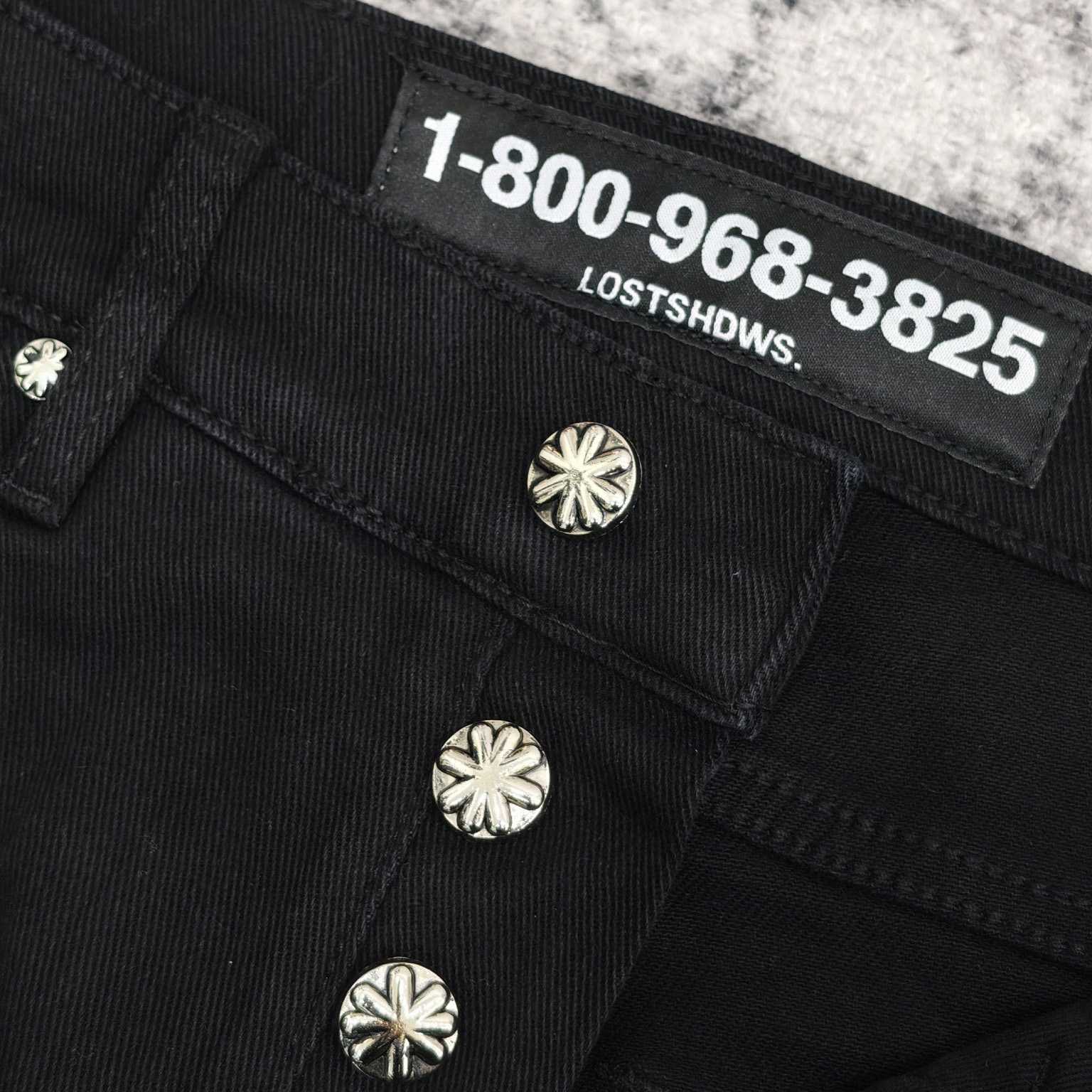 Lost Shadows Black Waxed Denim   707 - DesignerGu