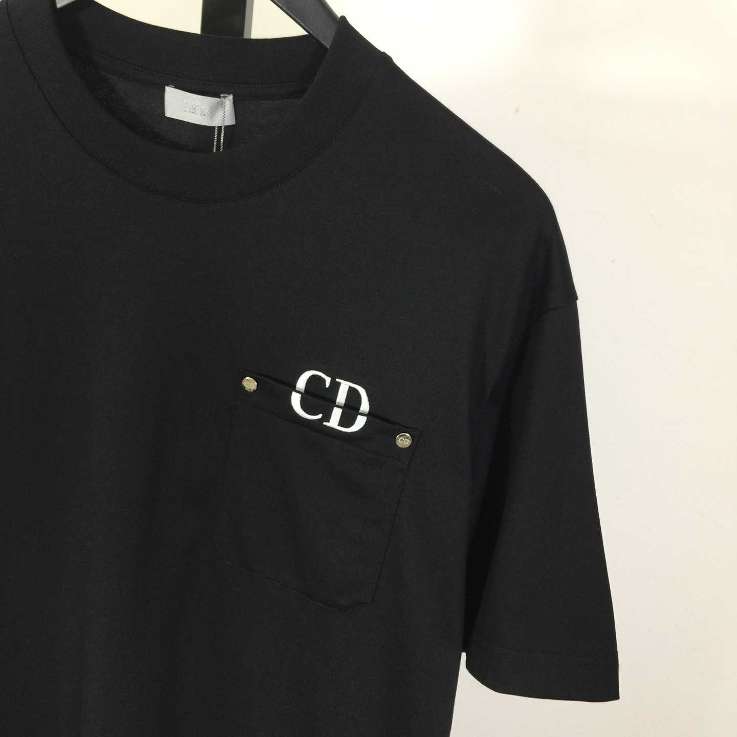 Dior Logo Cotton T-Shirt  - DesignerGu