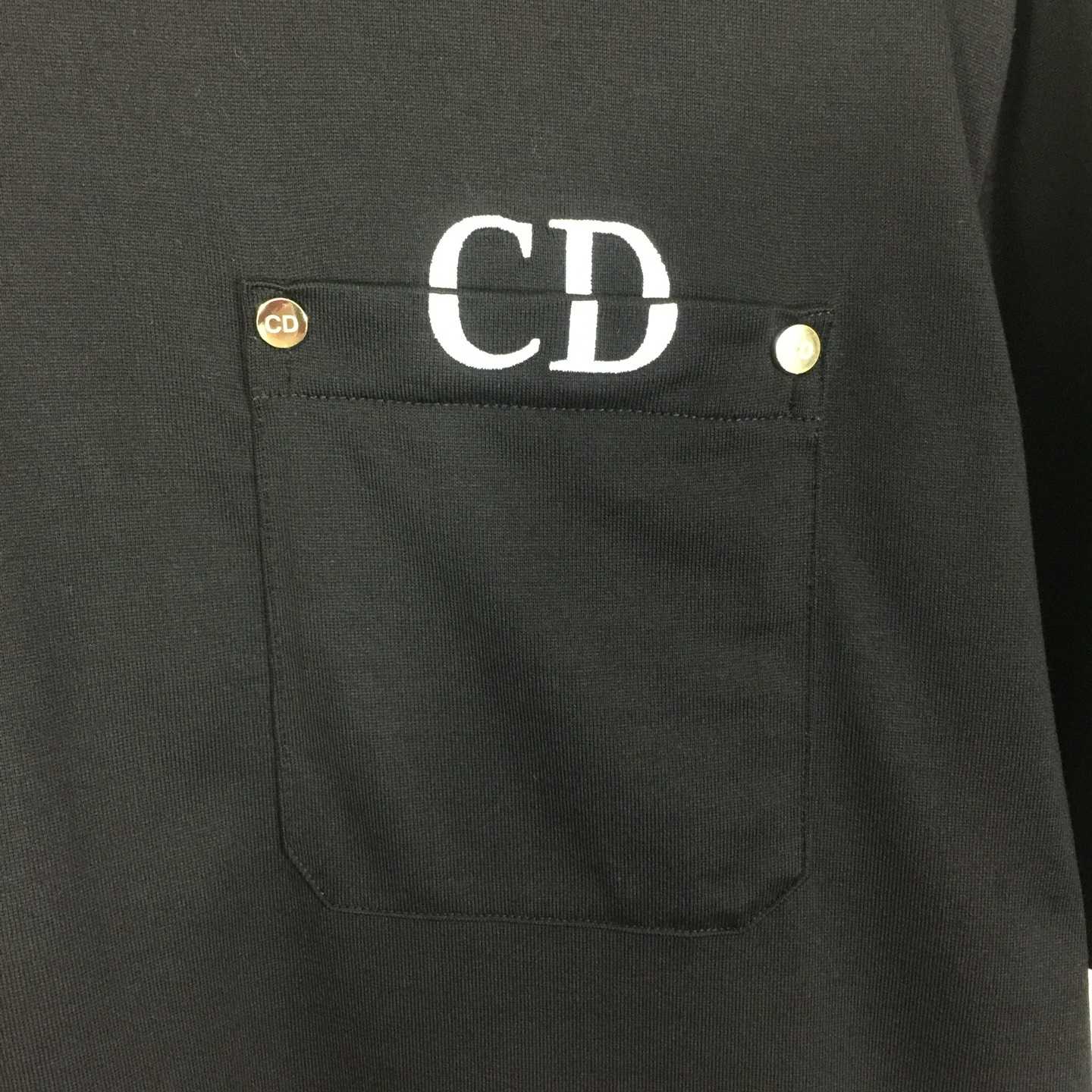 Dior Logo Cotton T-Shirt  - DesignerGu