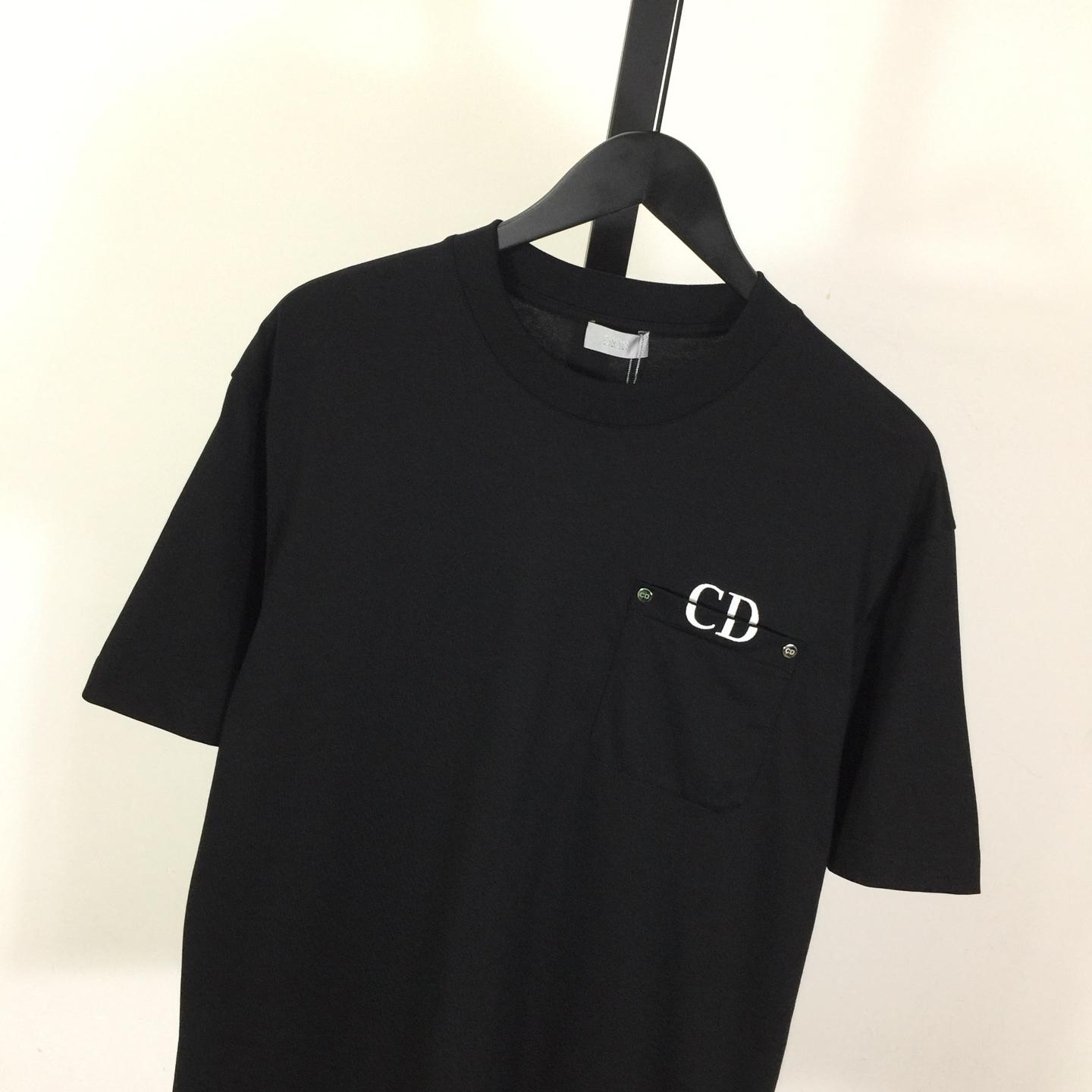 Dior Logo Cotton T-Shirt  - DesignerGu