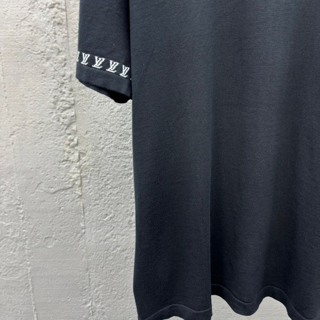 Louis Vuitton Short-Sleeved Cotton Crewneck  1AGKMG - DesignerGu