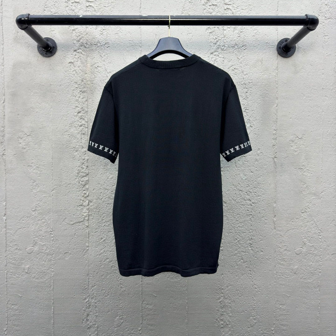 Louis Vuitton Short-Sleeved Cotton Crewneck  1AGKMG - DesignerGu