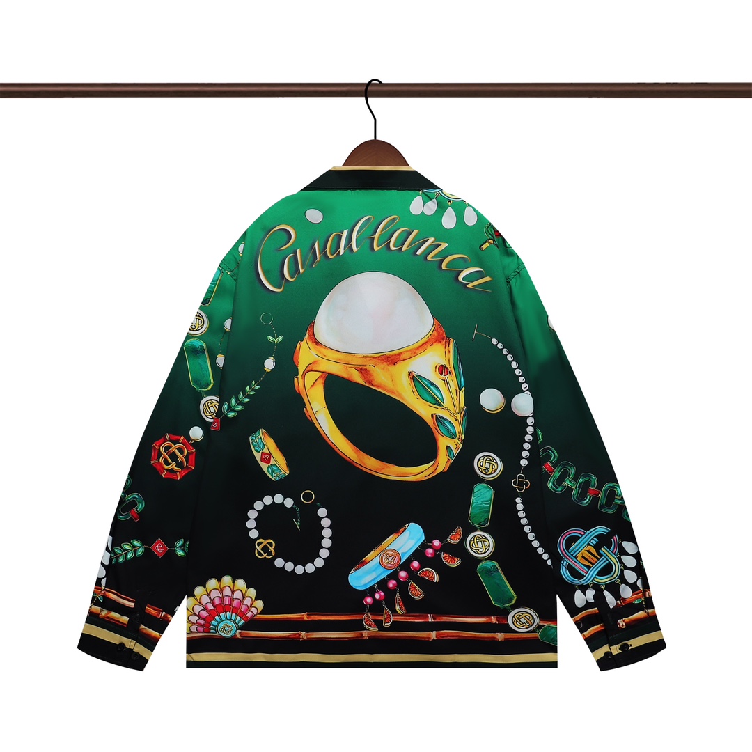 Casablanca La Boite A Bijoux Silk Shirt     - DesignerGu