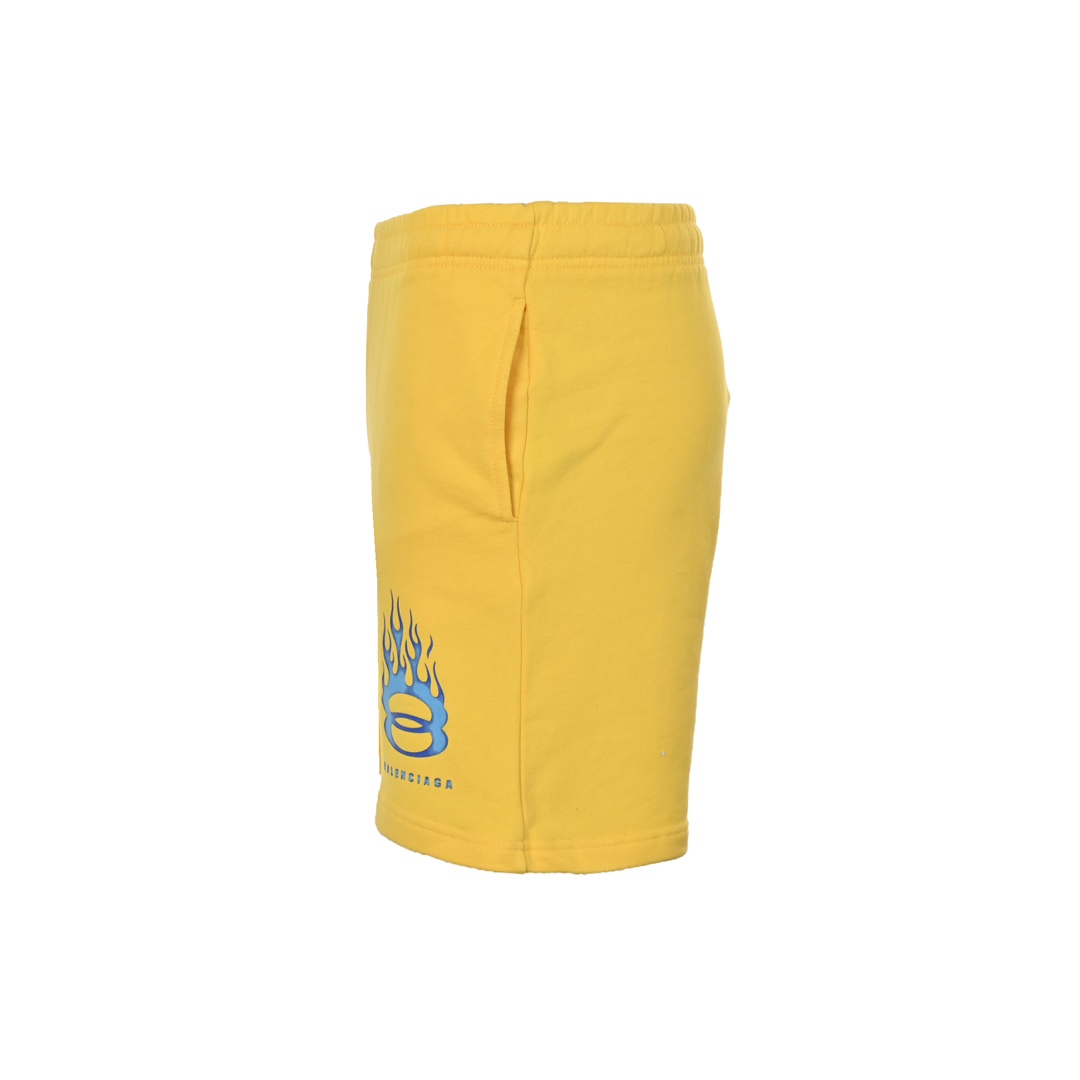 Balenciaga Sweat Shorts 'Faded Yellow' - DesignerGu