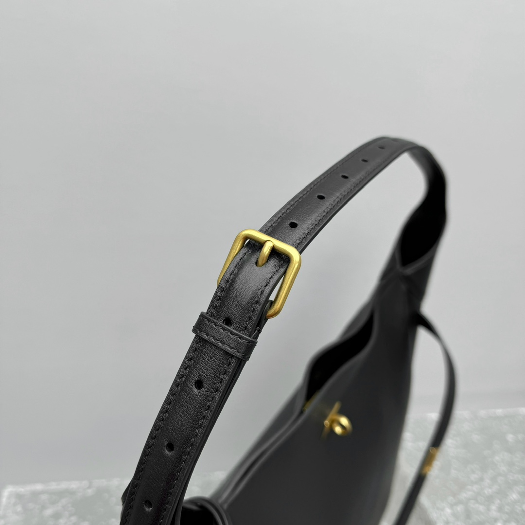 Balenciaga Bel Air Hobo Bag Large In Black  - DesignerGu