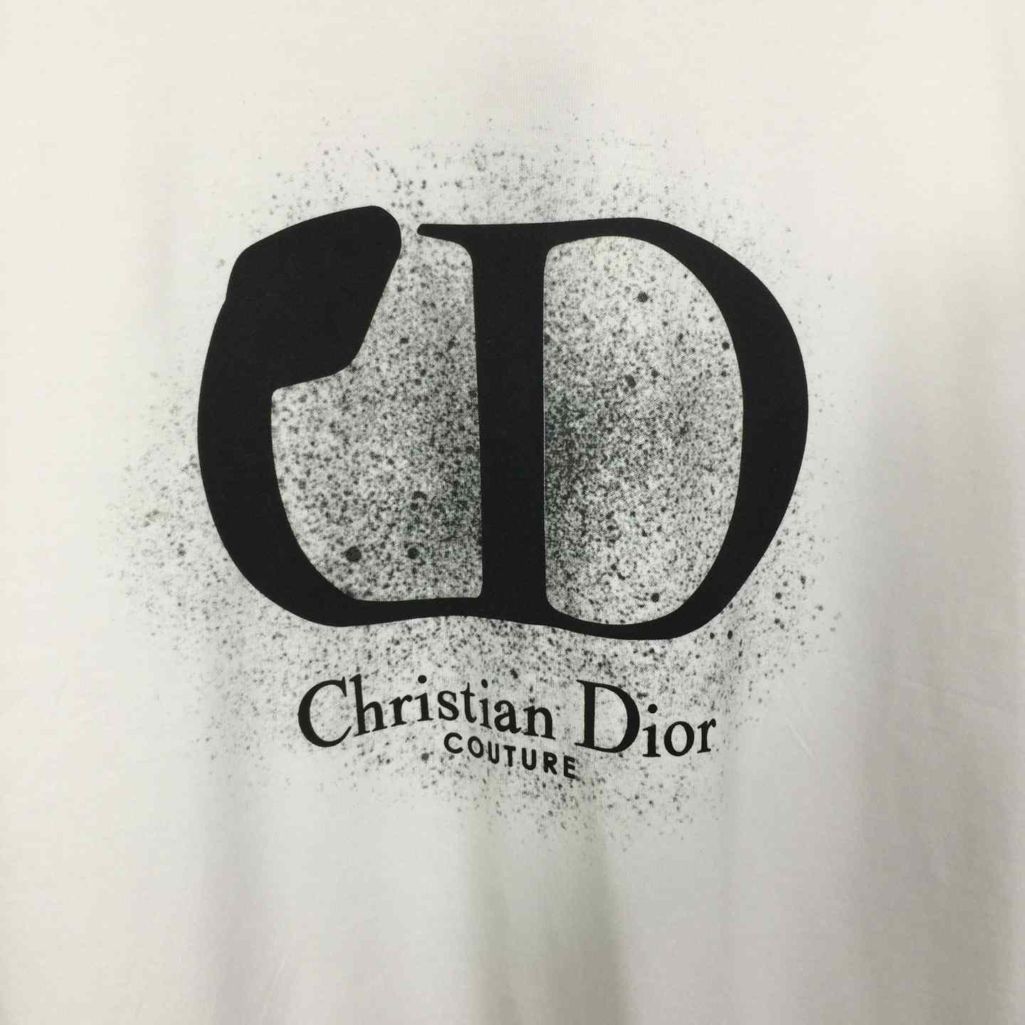 Dior Logo Cotton T-Shirt  - DesignerGu