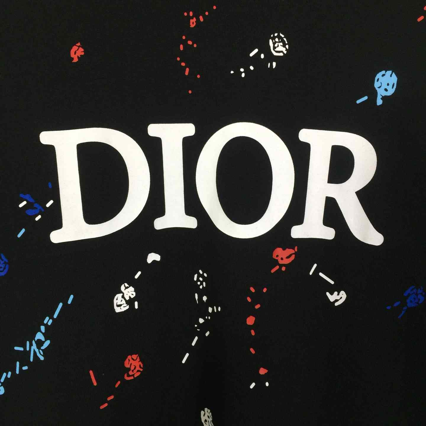Dior Logo Cotton T-Shirt  - DesignerGu