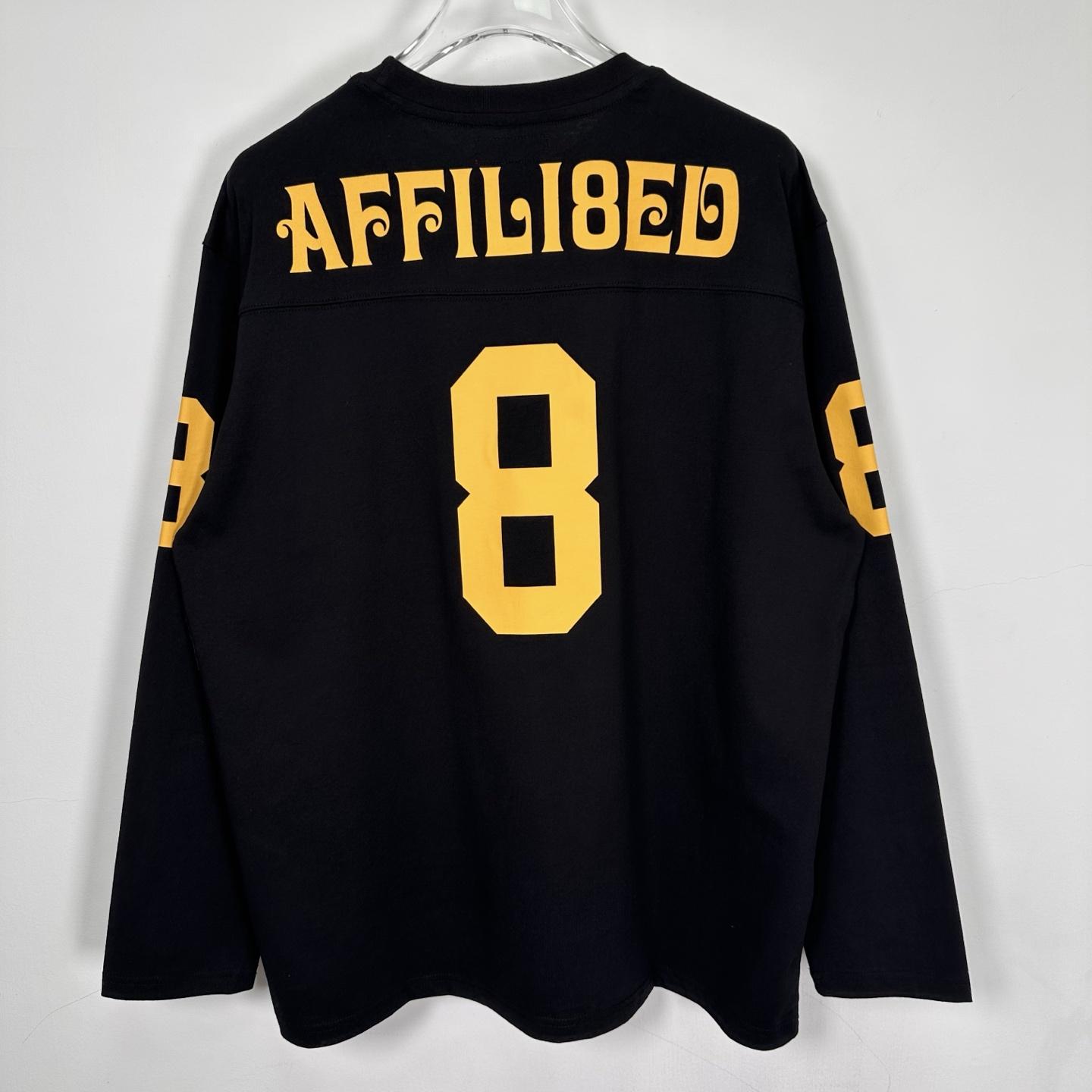 Supreme Affiliated L/S Football Top Black - DesignerGu
