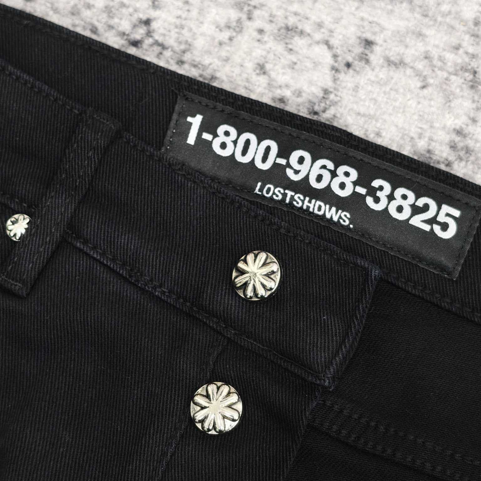 Lost Shadows Grey Waxed Denim   708 - DesignerGu