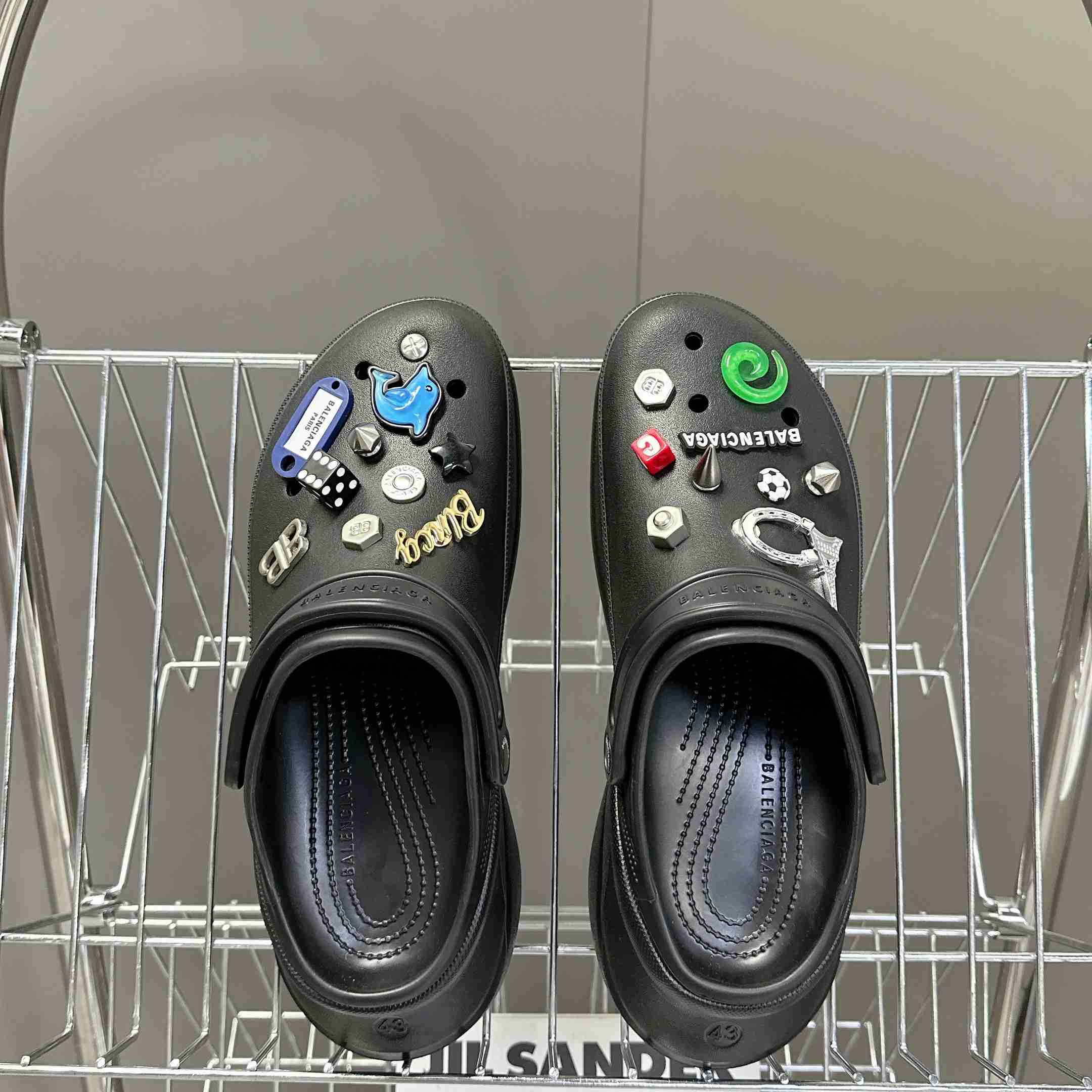 Balenciaga Crocs™ Mule In Black - DesignerGu