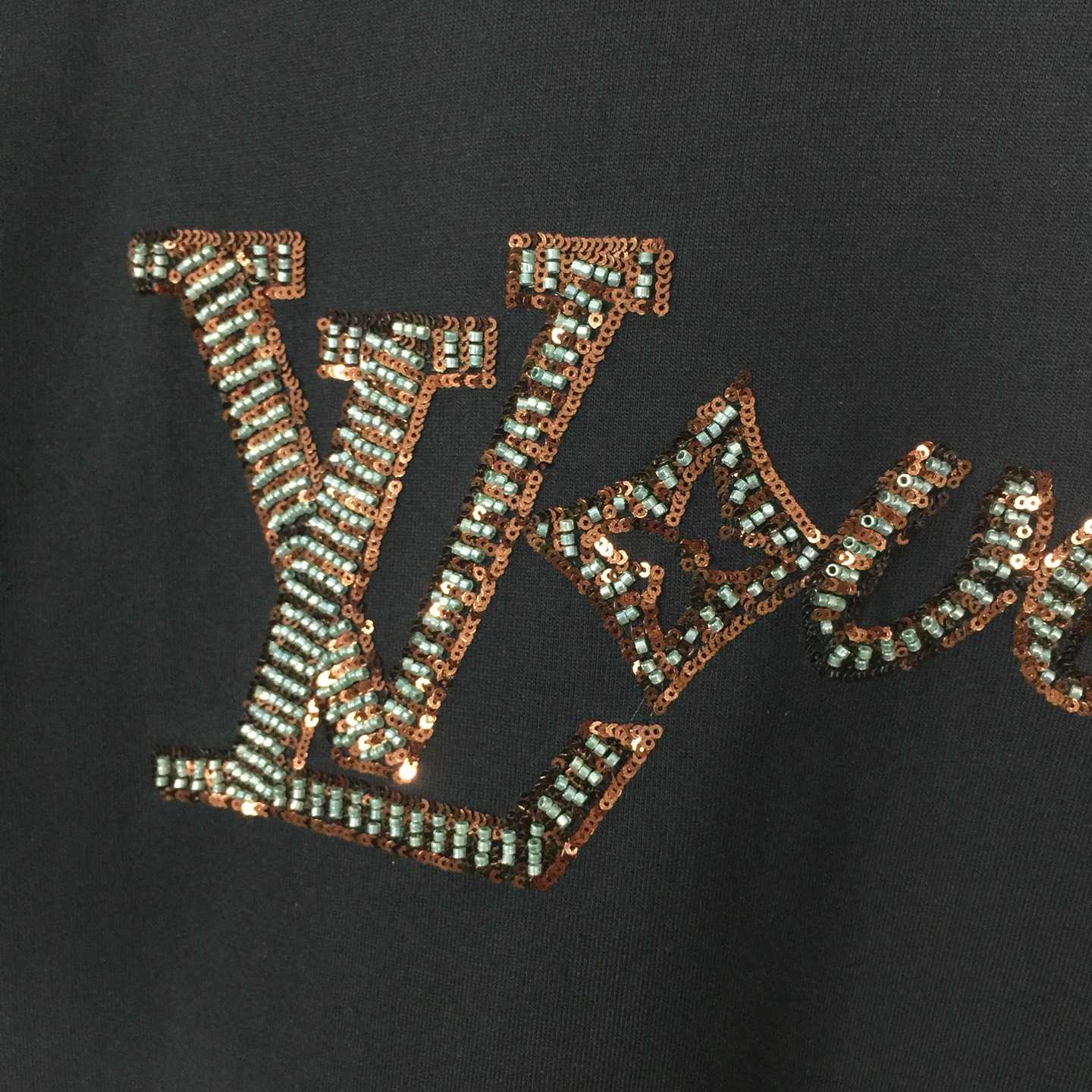 Louis Vuitton LV Vers Embellished Short-Sleeved T-Shirt   - DesignerGu