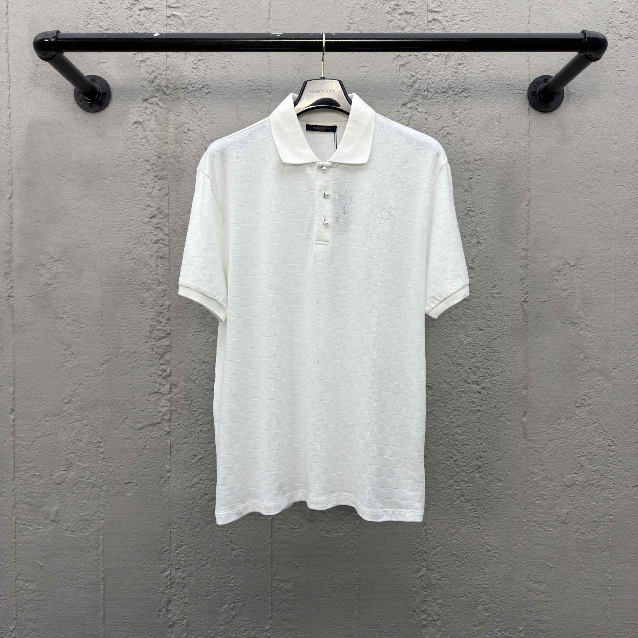 Louis Vuitton Damier Signature Polo Shirt  1AGIL7 - DesignerGu