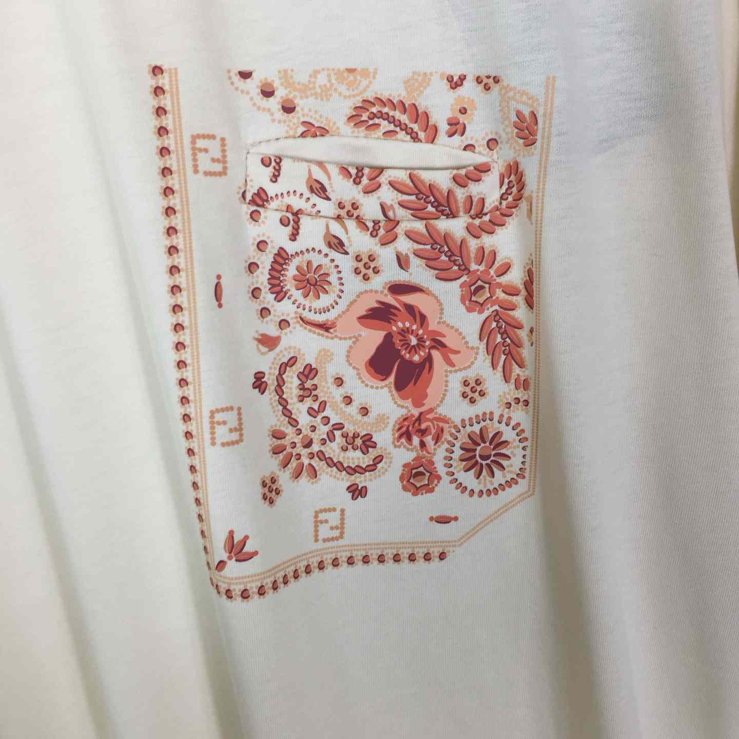 Fendi White Cotton T-shirt - DesignerGu