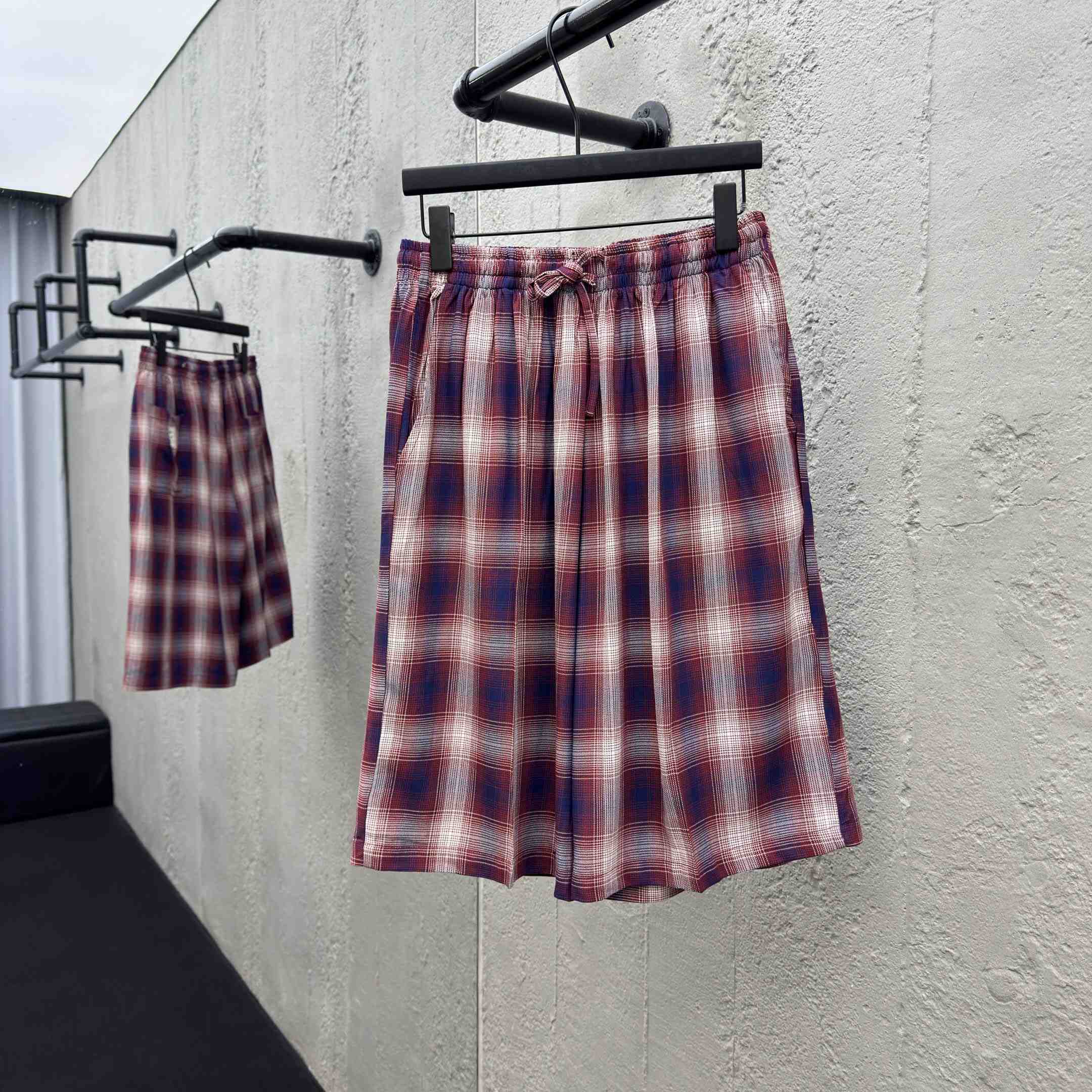 Acne Studios Check Shorts  - DesignerGu