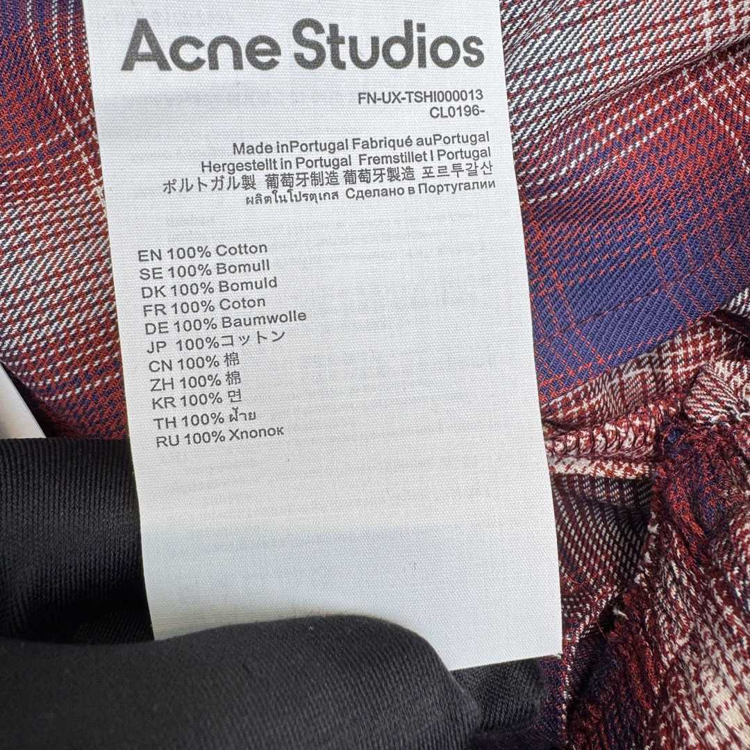 Acne Studios Check Shorts  - DesignerGu