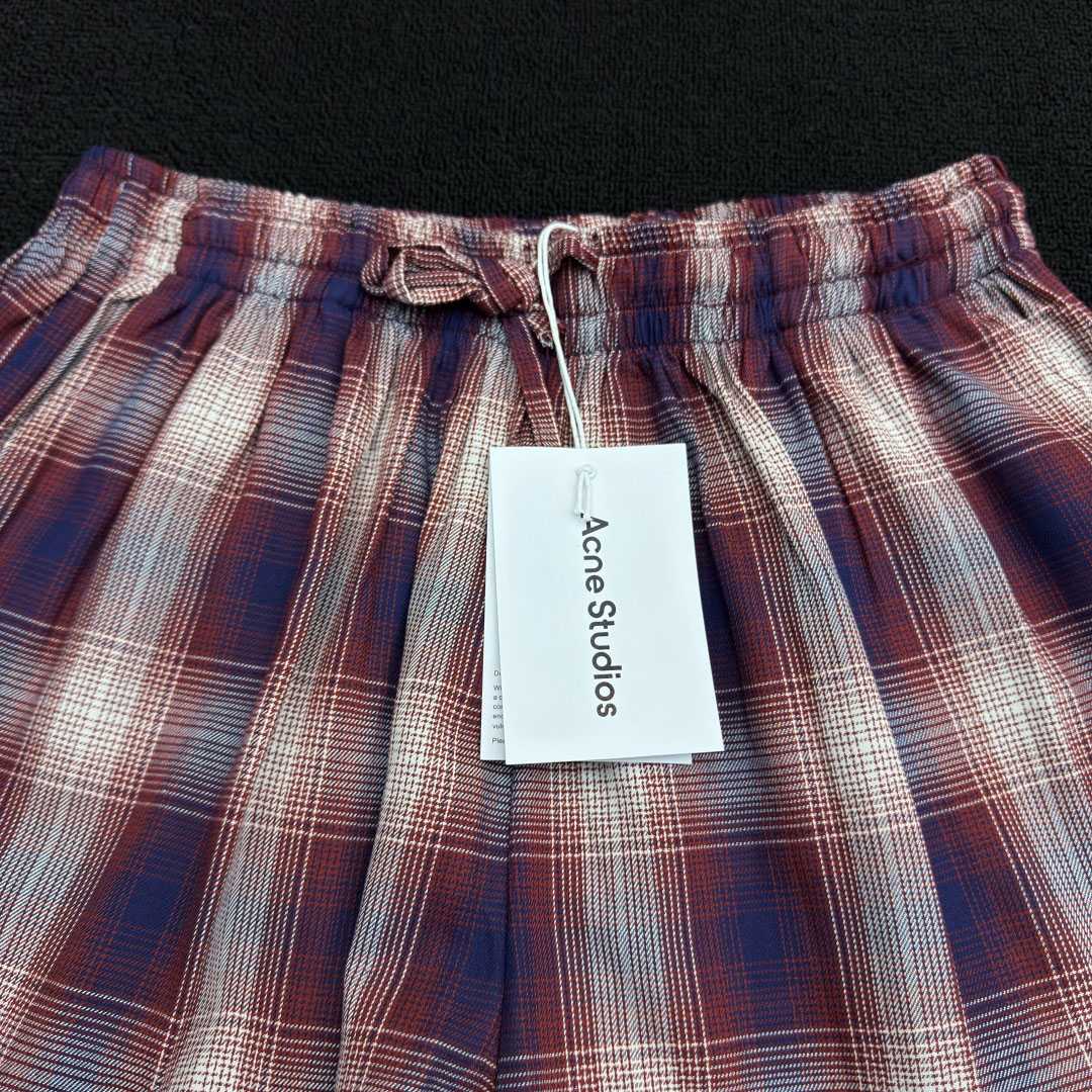 Acne Studios Check Shorts  - DesignerGu