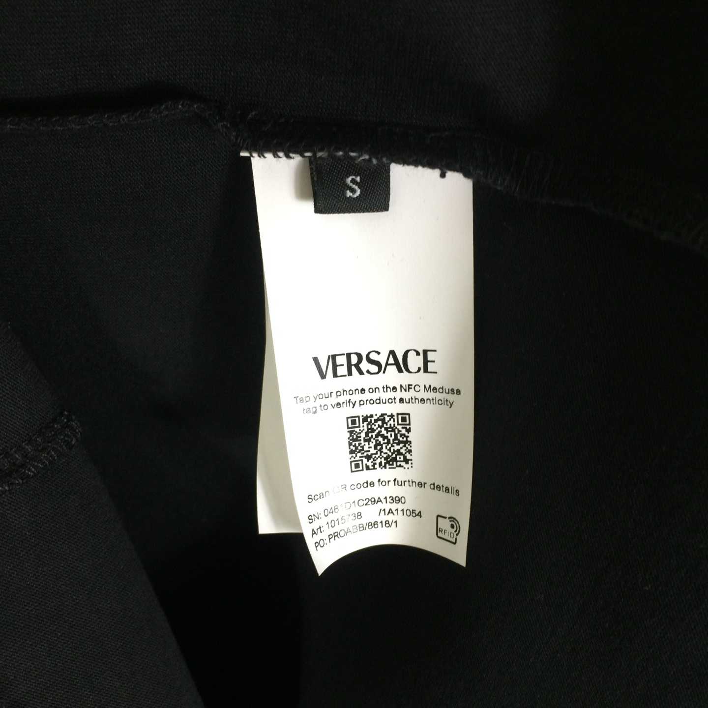 Versace  Embroidered Medusa Milano T-Shirt - DesignerGu