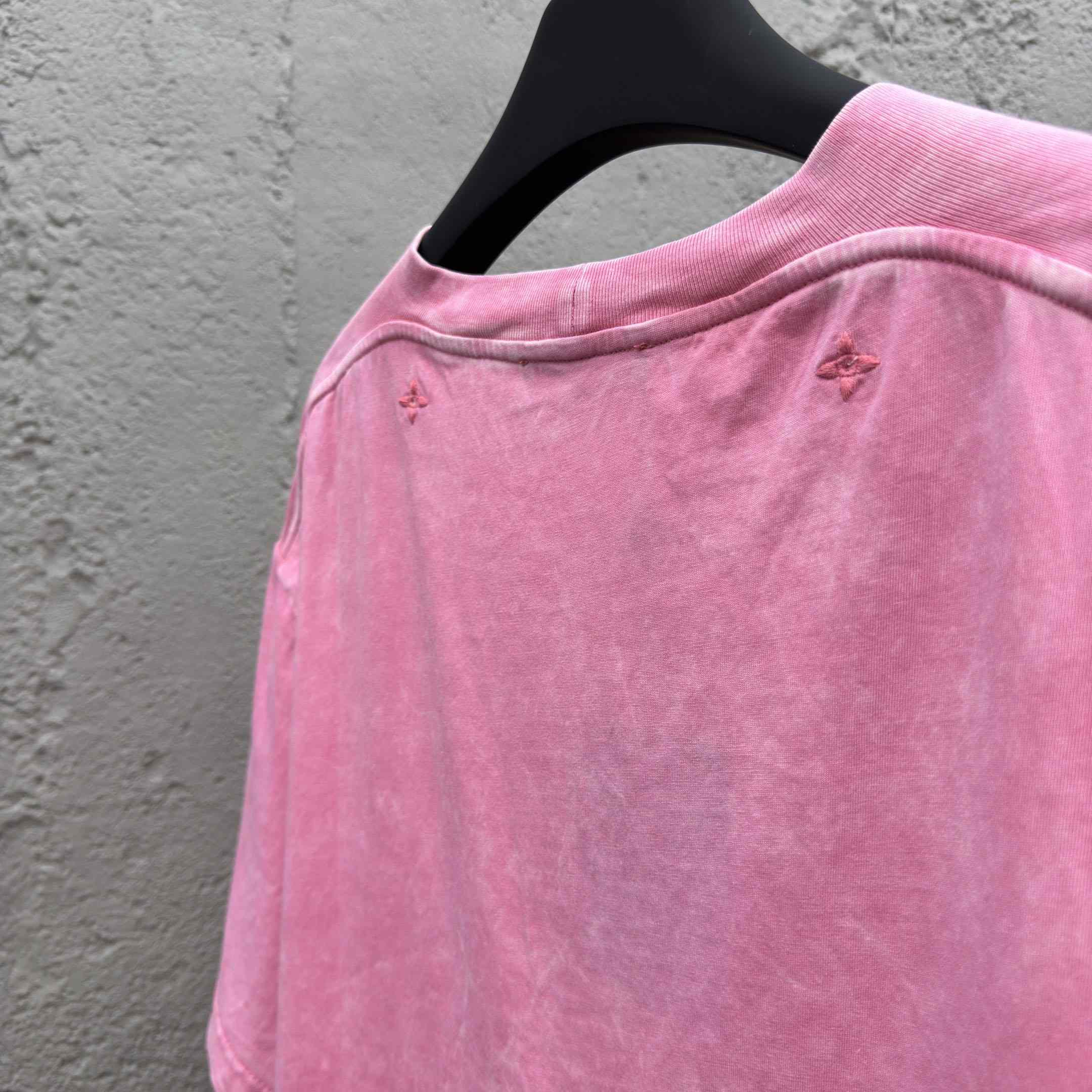 Louis Vuitton Washed Ribbed T-Shirt   1AHWA0 - DesignerGu