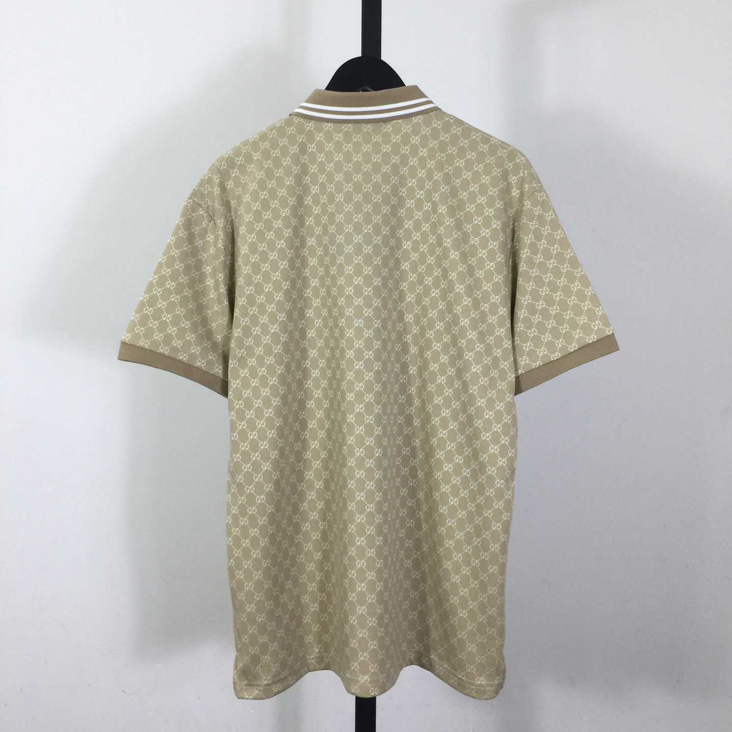 Gucci GG Cotton Jersey Jacquard Polo Shirt - DesignerGu