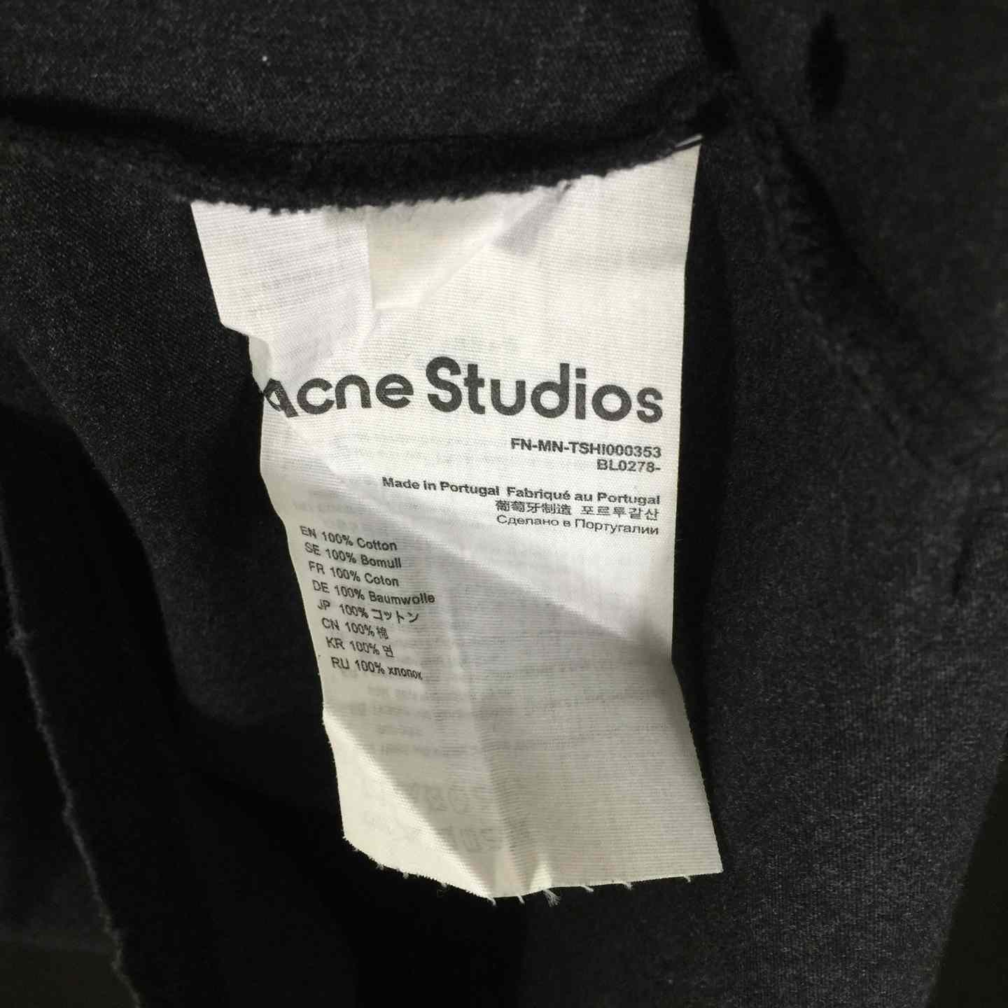 Acne Studios Relaxed Fit Logo T-shirt - DesignerGu
