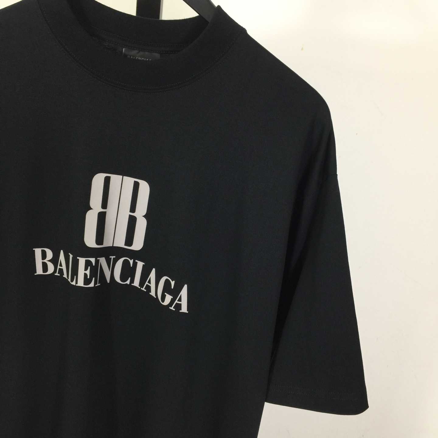 Balenciaga BB Logo Cotton T-Shirt Medium Fit - DesignerGu