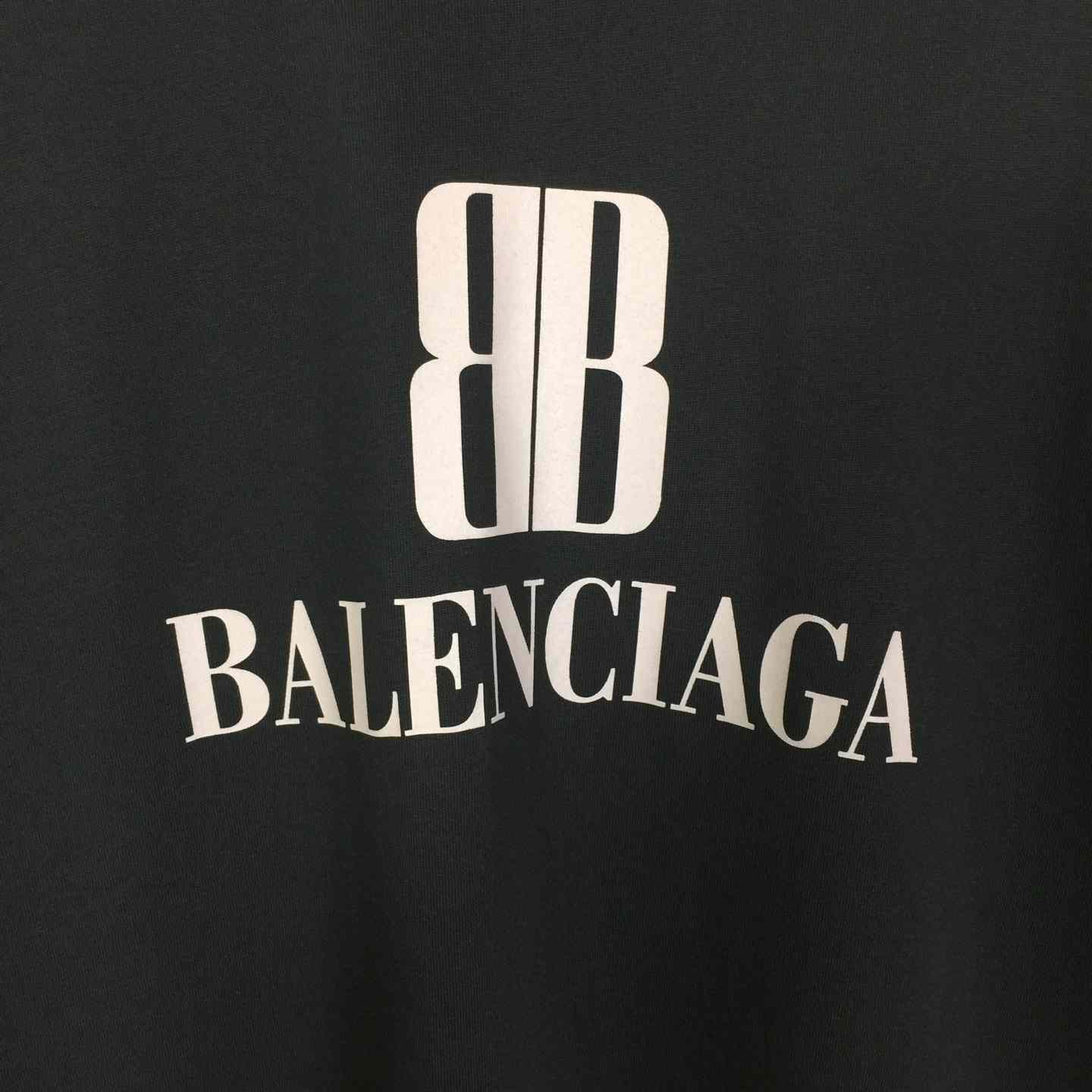Balenciaga BB Logo Cotton T-Shirt Medium Fit - DesignerGu