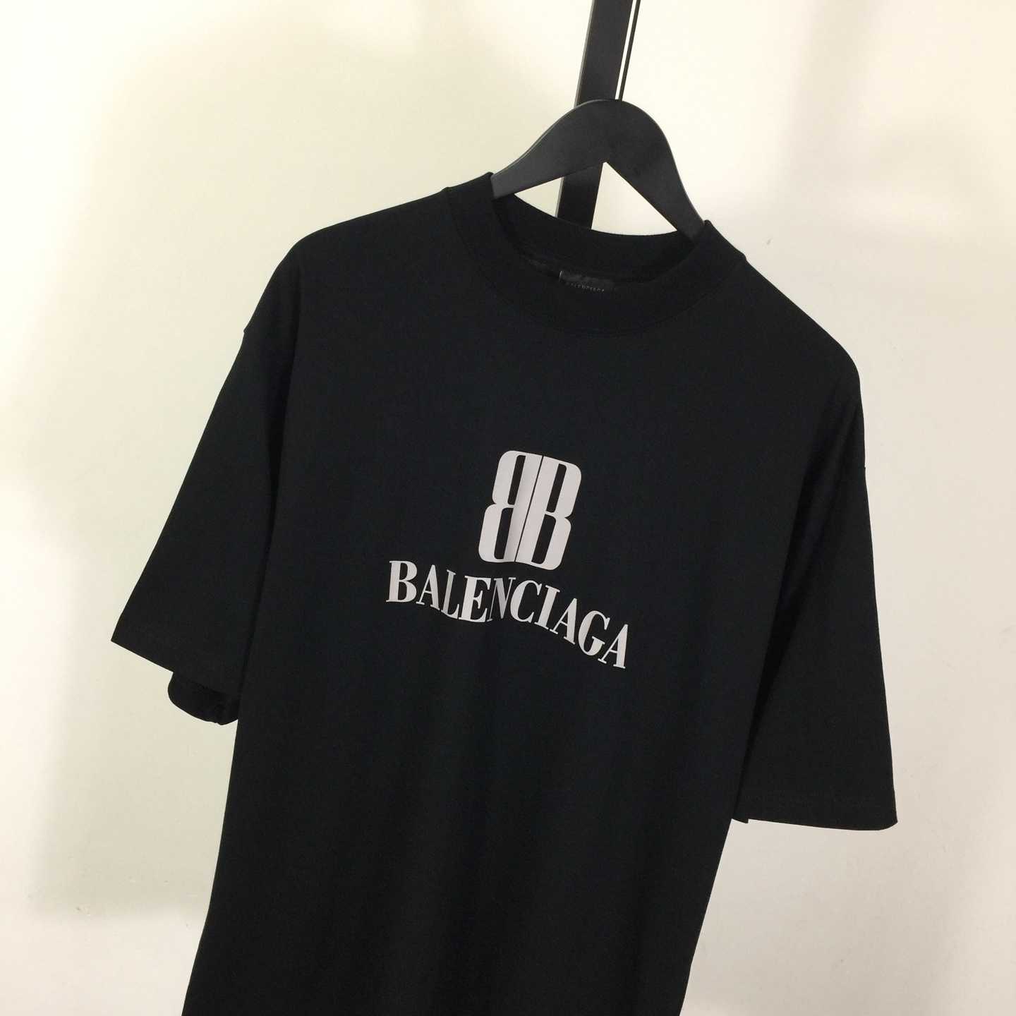 Balenciaga BB Logo Cotton T-Shirt Medium Fit - DesignerGu