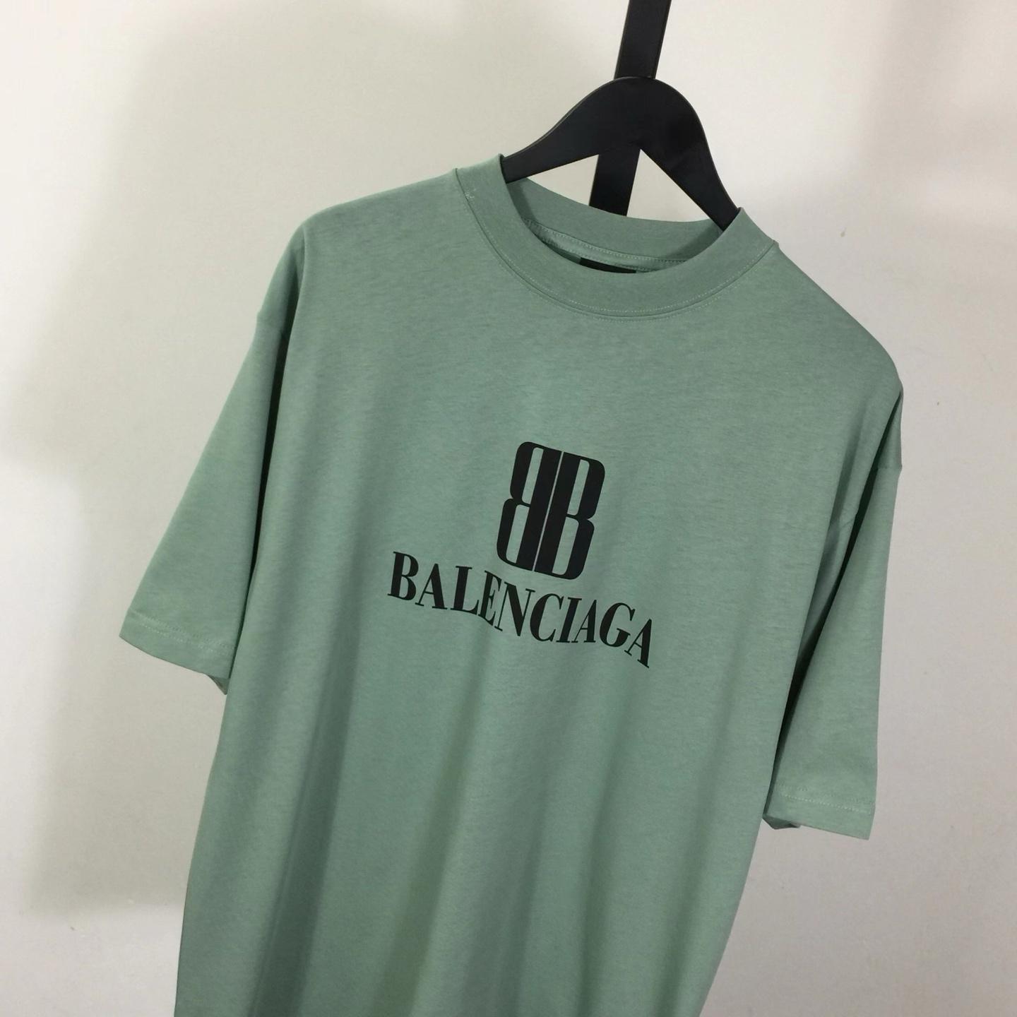 Balenciaga BB Logo Cotton T-Shirt Medium Fit - DesignerGu