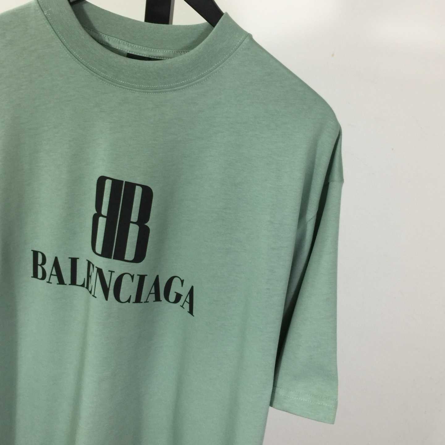 Balenciaga BB Logo Cotton T-Shirt Medium Fit - DesignerGu