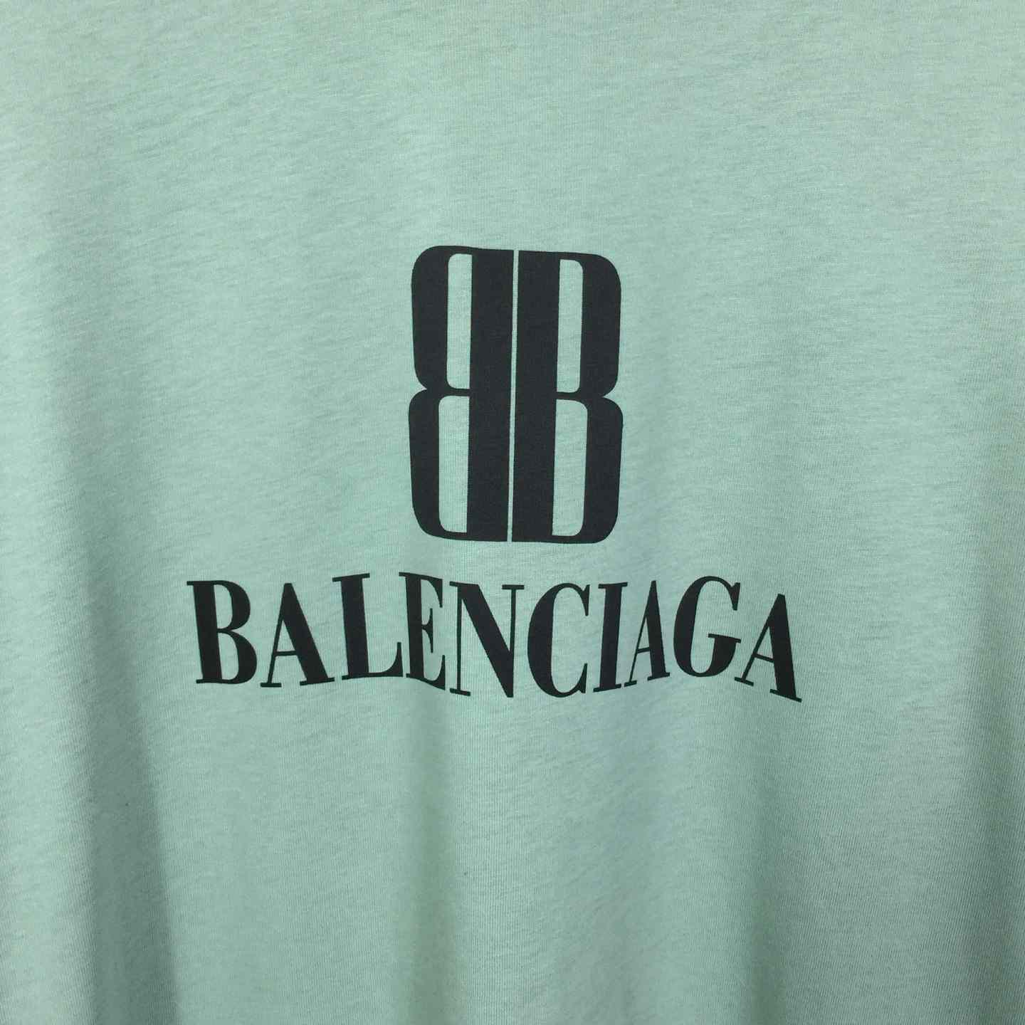 Balenciaga BB Logo Cotton T-Shirt Medium Fit - DesignerGu