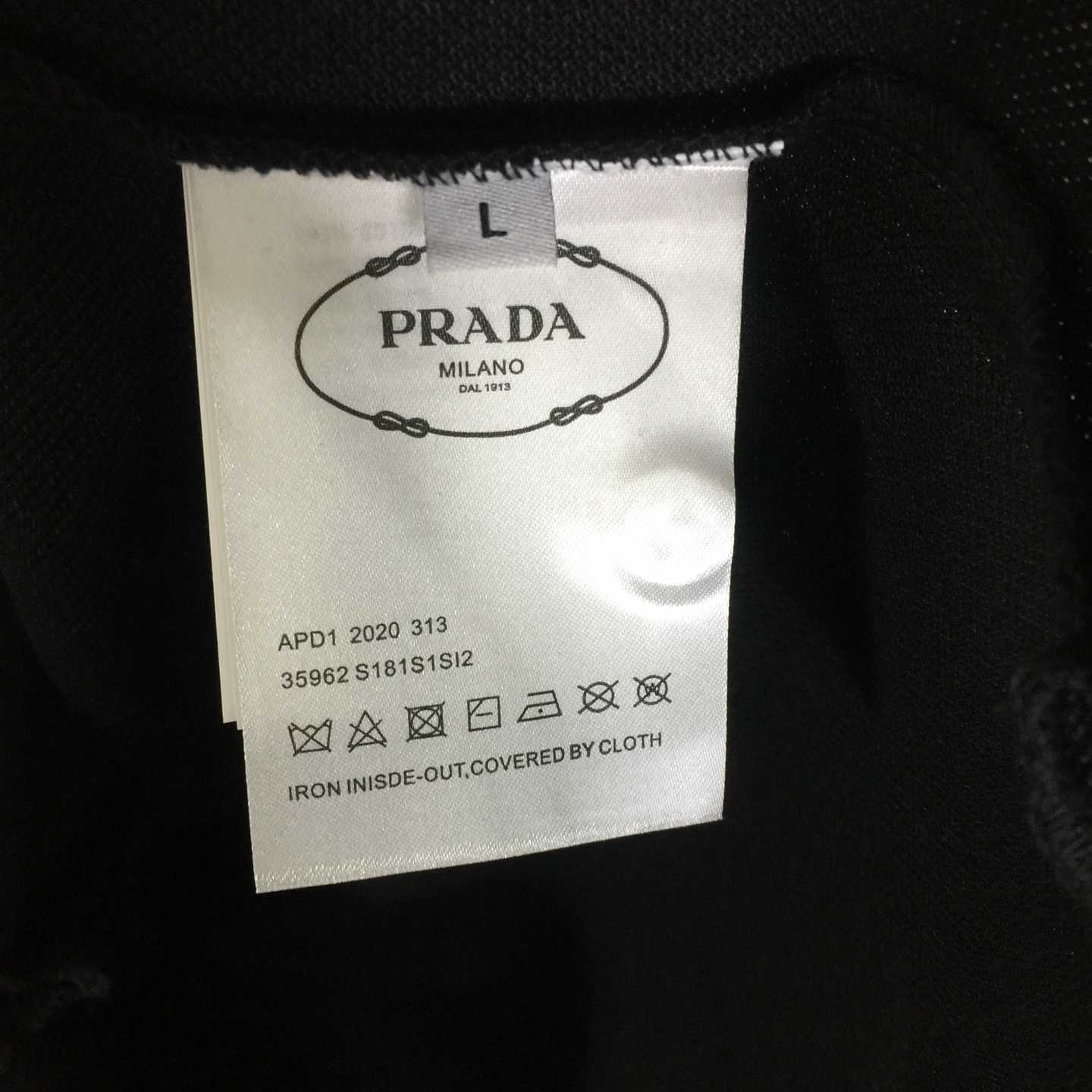 Prada Logo Cotton Polo Shirt - DesignerGu