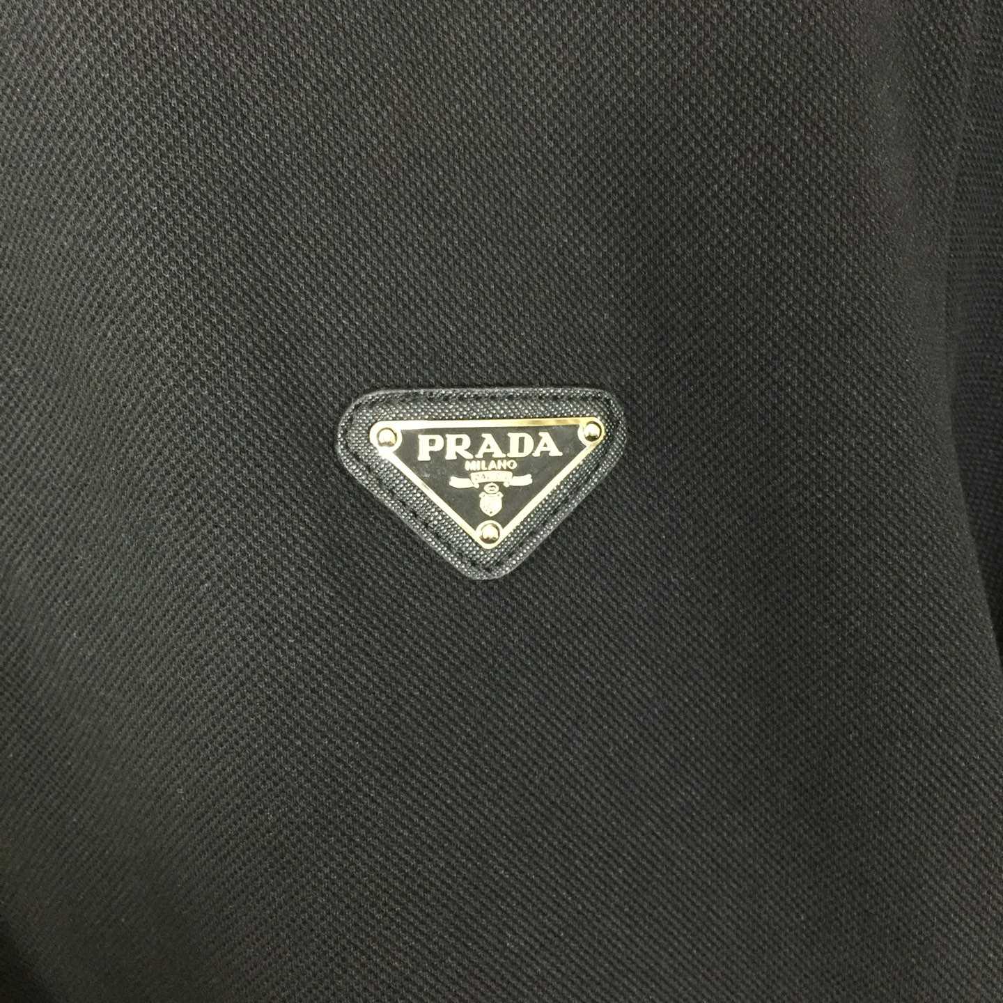 Prada Logo Cotton Polo Shirt - DesignerGu