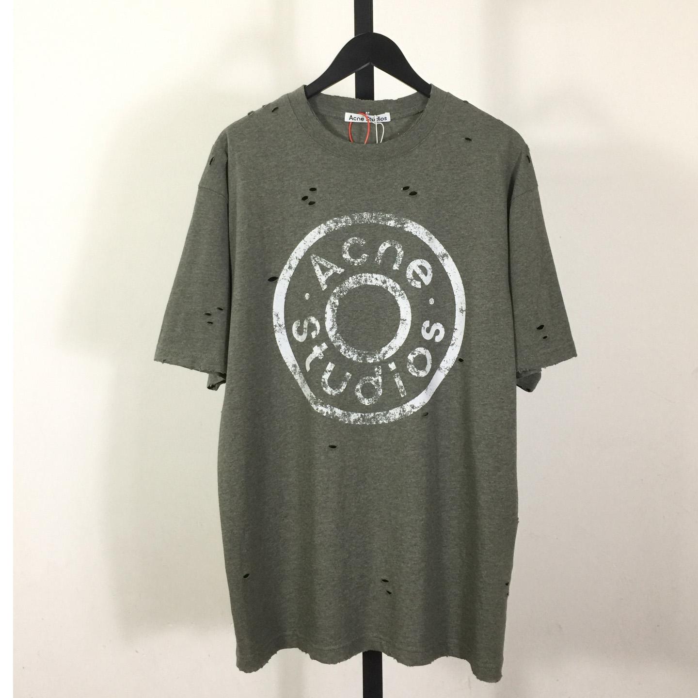 Acne Studios Relaxed Fit Logo T-shirt - DesignerGu