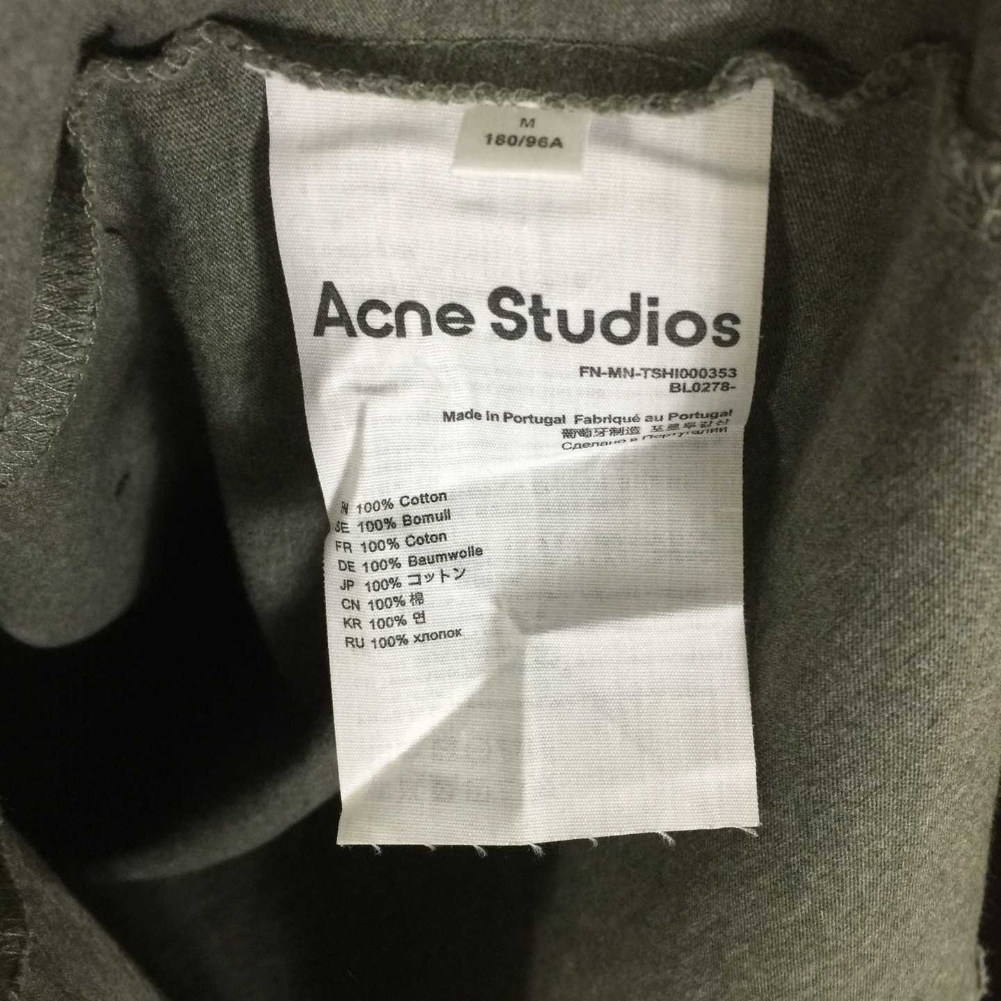 Acne Studios Relaxed Fit Logo T-shirt - DesignerGu