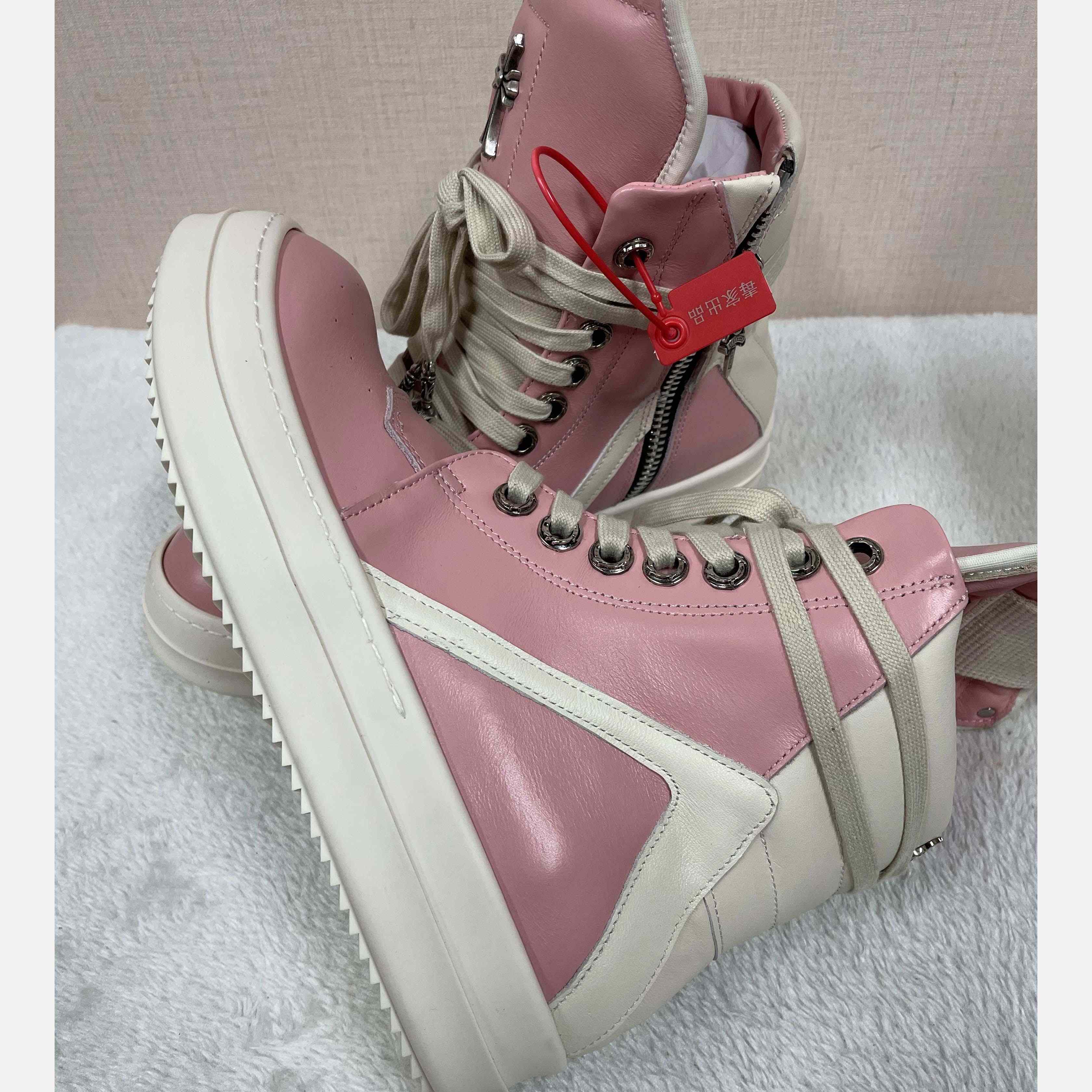 Chrome Hearts x Rick Owens Geobasket High 'Pink' - DesignerGu
